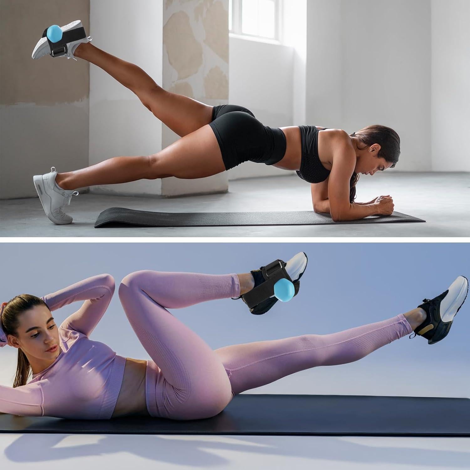 Correas de Tobillo YBEATY para Mancuernas - Entrenamiento de Piernas