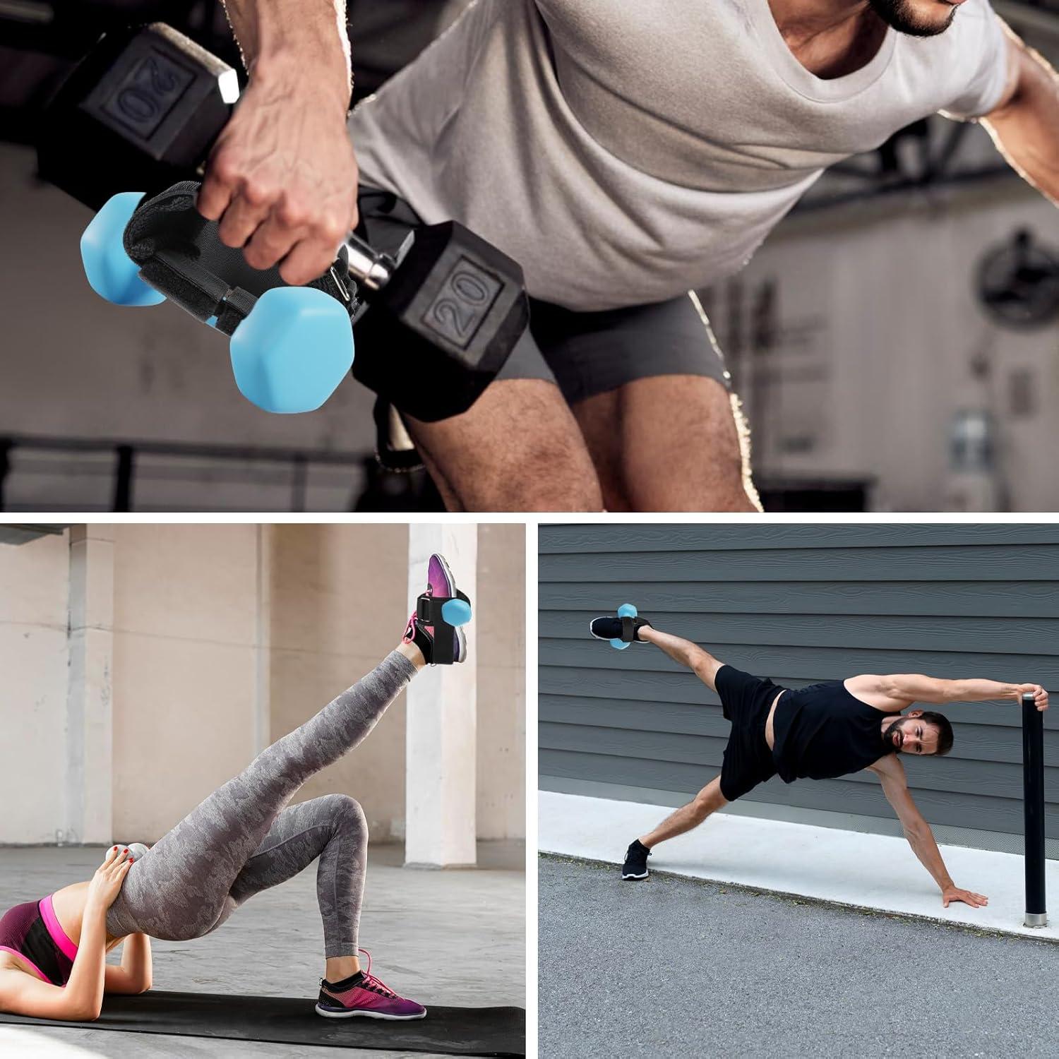Correas de Tobillo YBEATY para Mancuernas - Entrenamiento de Piernas