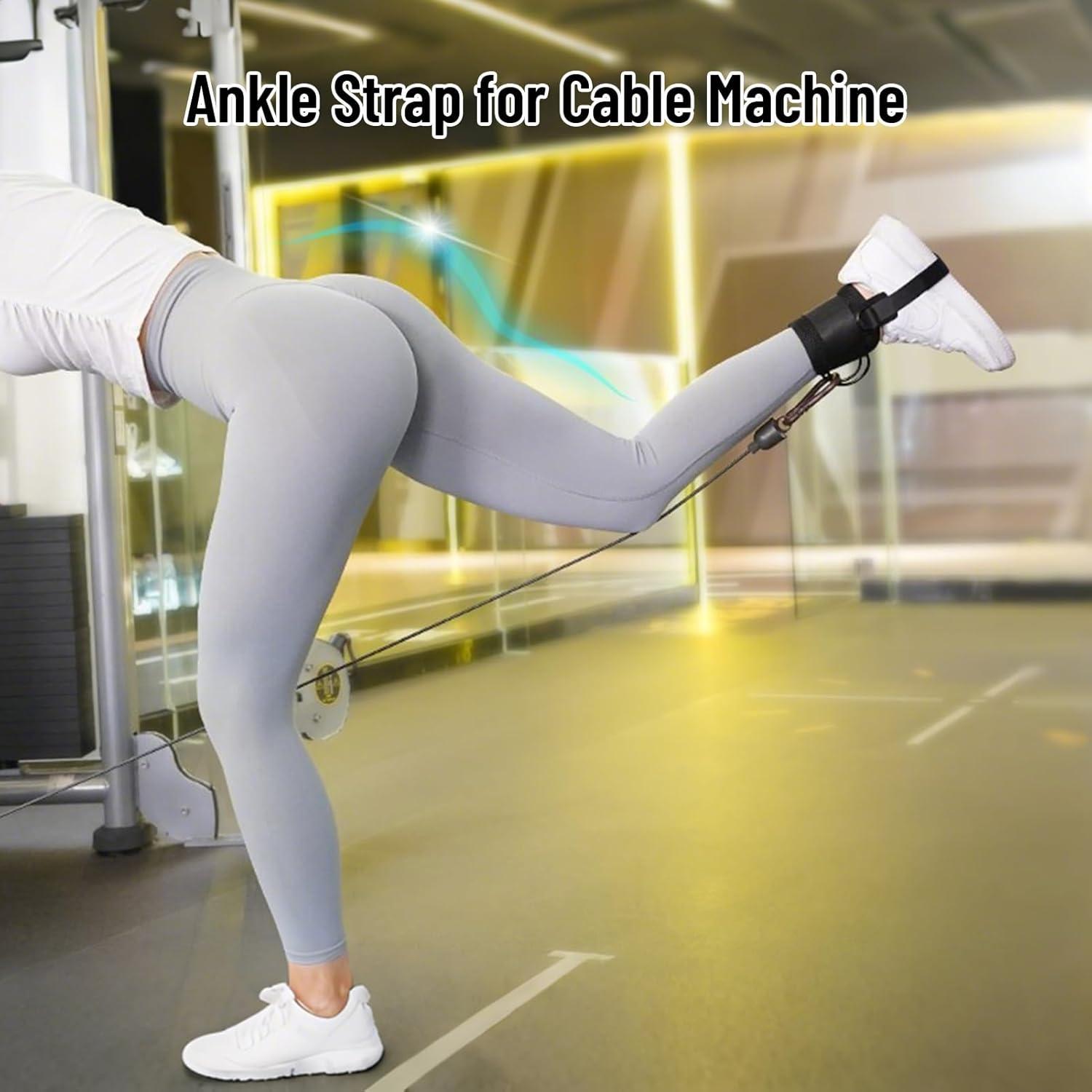 Tirantes de Tobillo Fosegei 2Pack Ajustables para Mancuernas