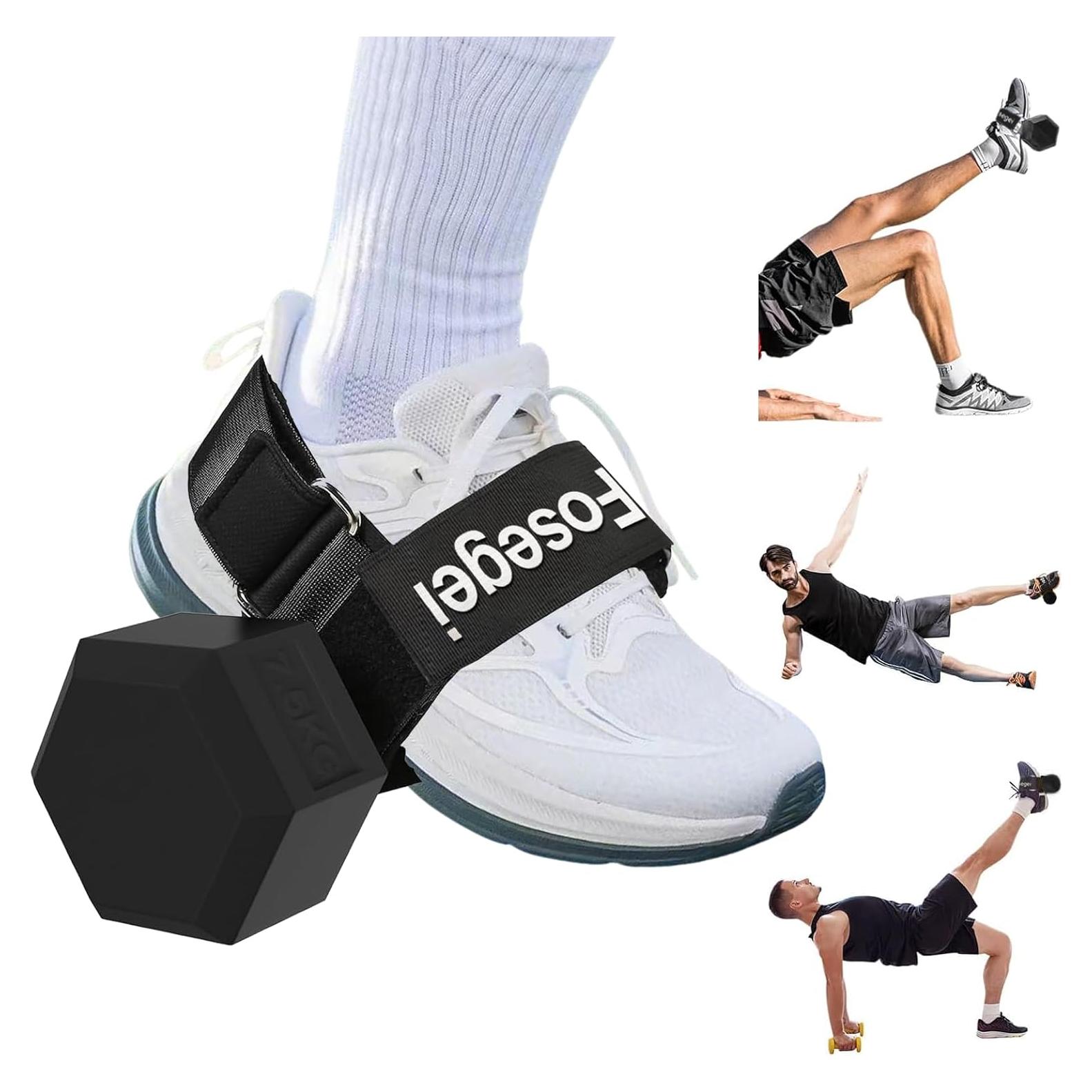 Accesorio de Pie para Mancuernas Fosegei Ajustable Negro