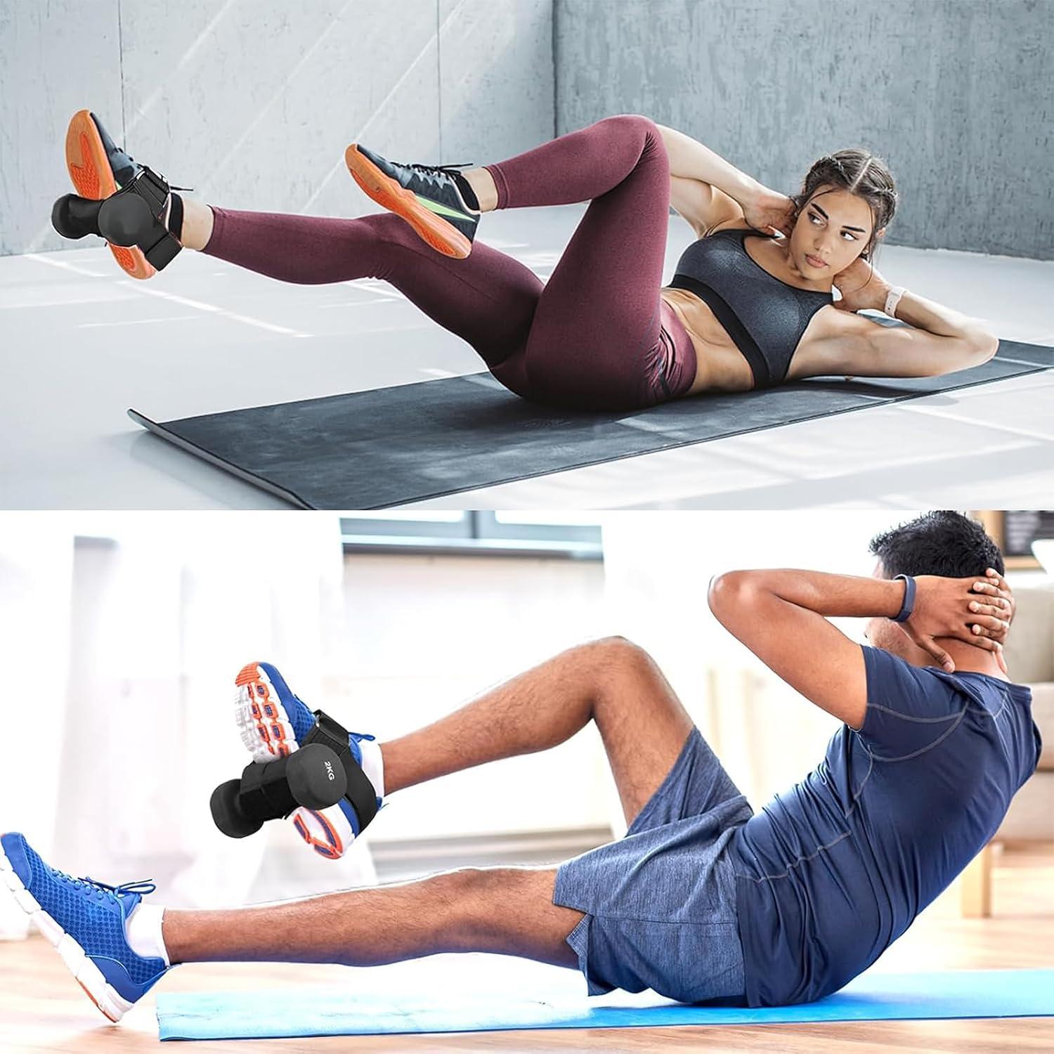 Accesorio de Pie para Mancuernas Fosegei Ajustable Negro