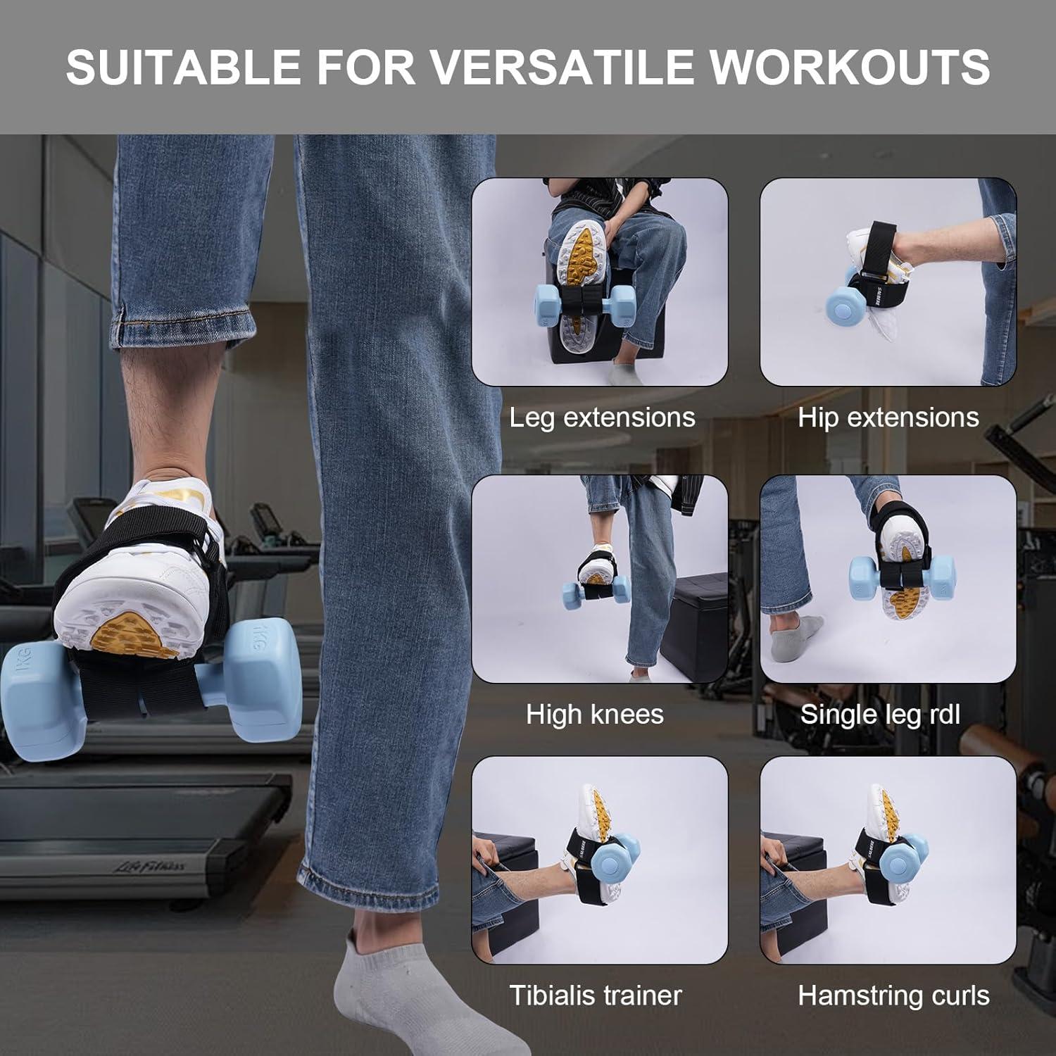 Correas de Tobillo Saubere para Mancuernas - 2 Pcs, Nylon