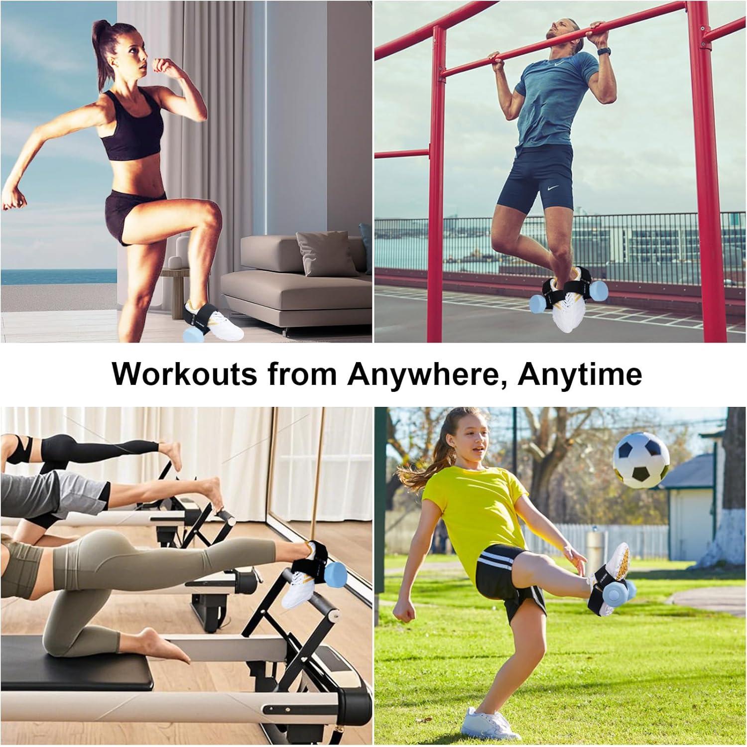 Correas de Tobillo Saubere para Mancuernas - 2 Pcs, Nylon