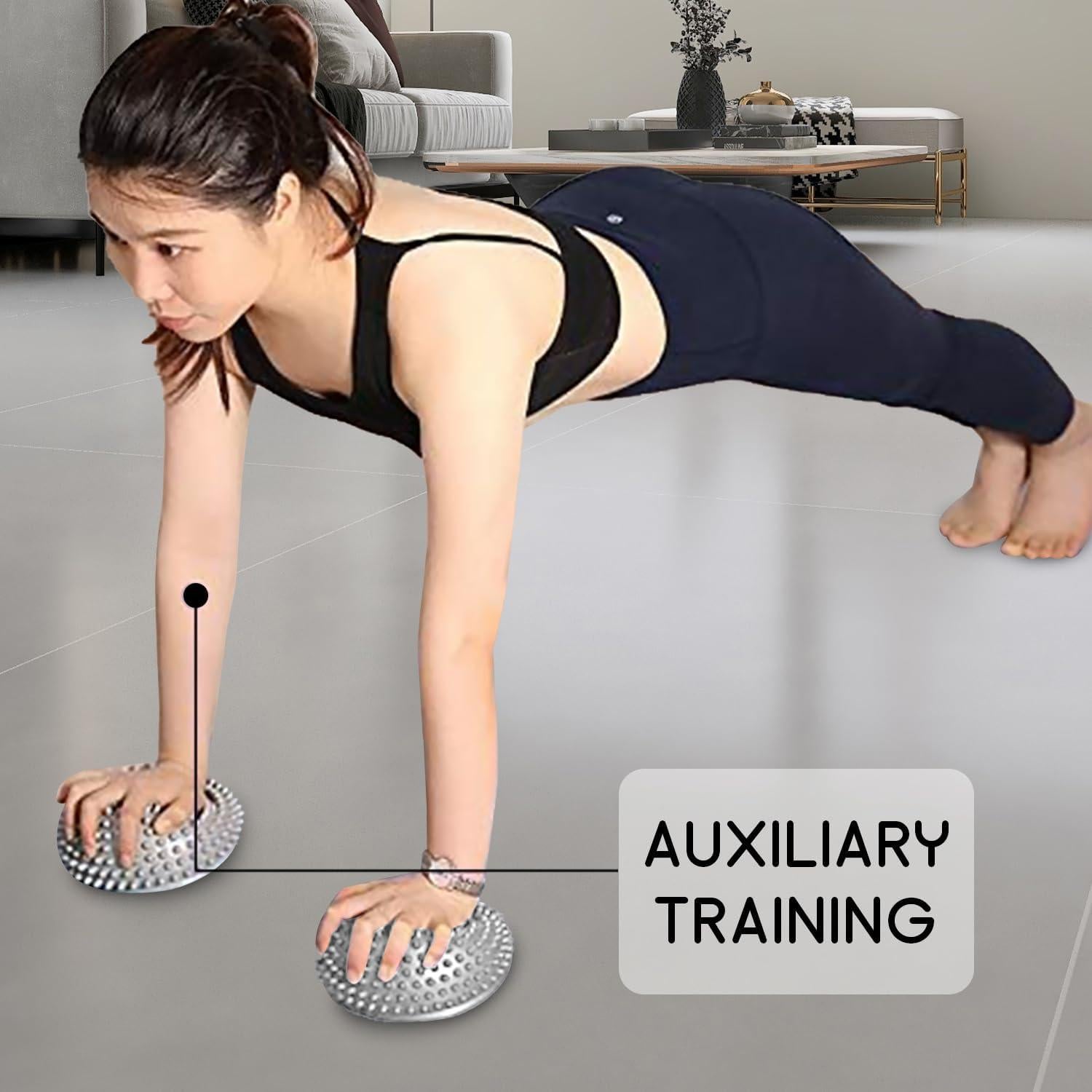 Set de 2 Pods de Equilibrio Funvalley Surperfect 16cm Plata