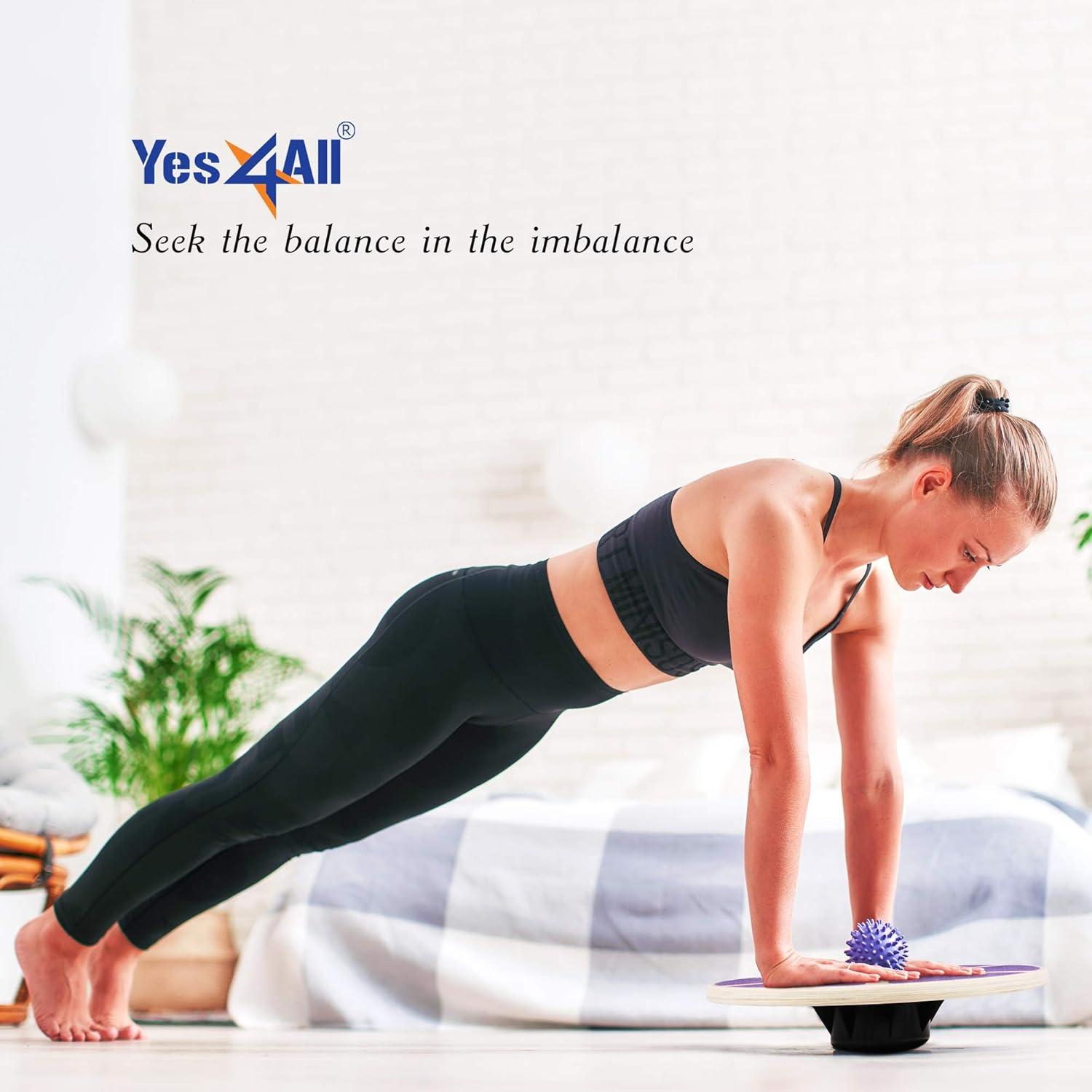 Tabla de Equilibrio de Madera Yes4All DB6F 40cm Antideslizante