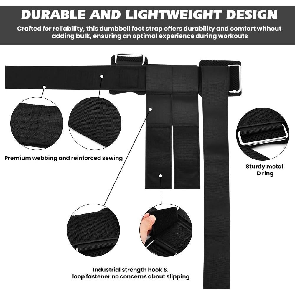 Accesorio de Pie para Mancuernas HONUTIGE - 2 Pcs Ajustables