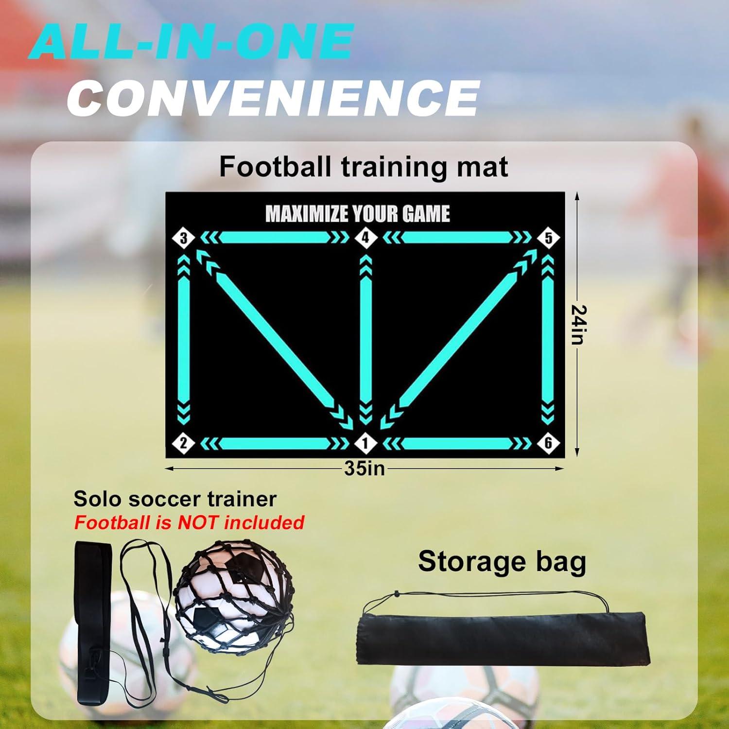 Alfombrilla de Entrenamiento de Fútbol Doskona 89.9x60 cm