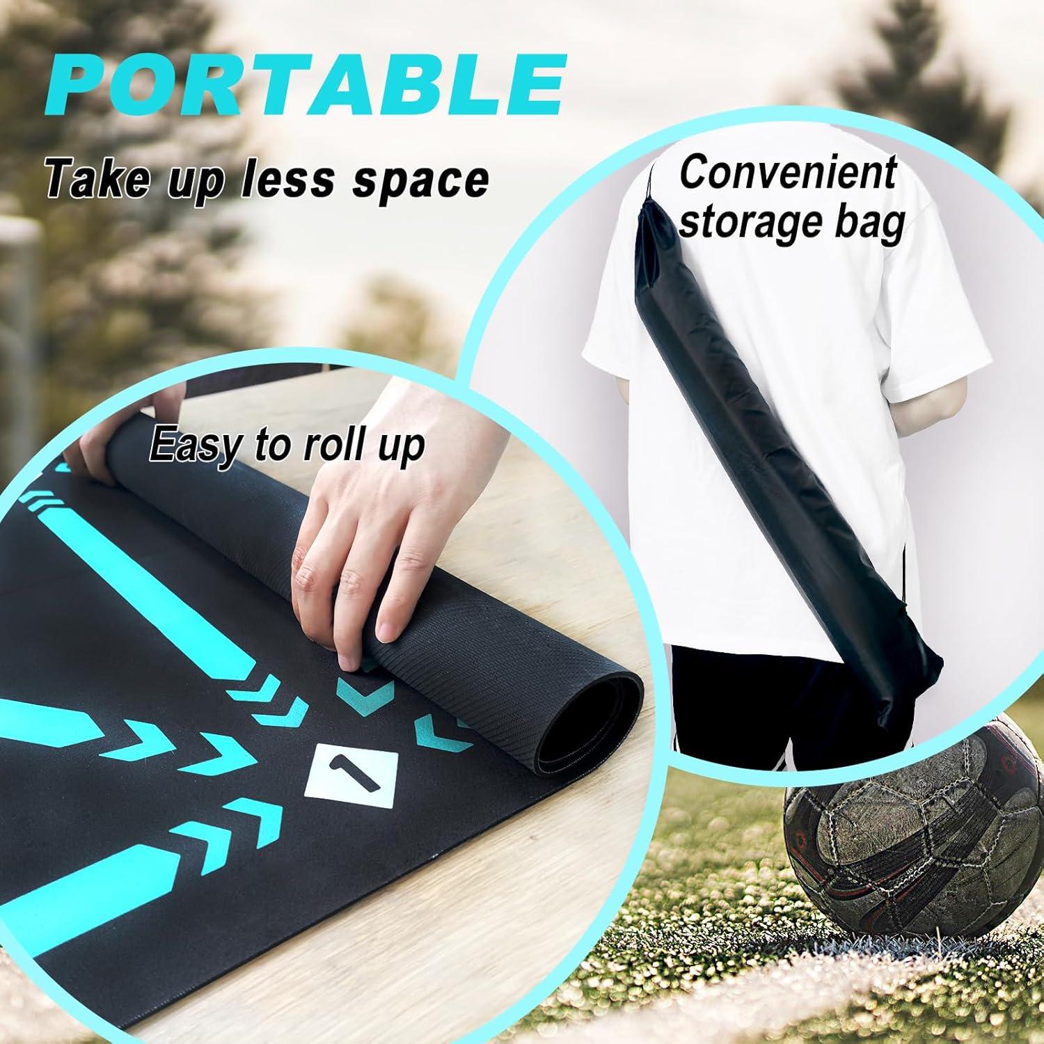 Alfombrilla de Entrenamiento de Fútbol Doskona 89.9x60 cm