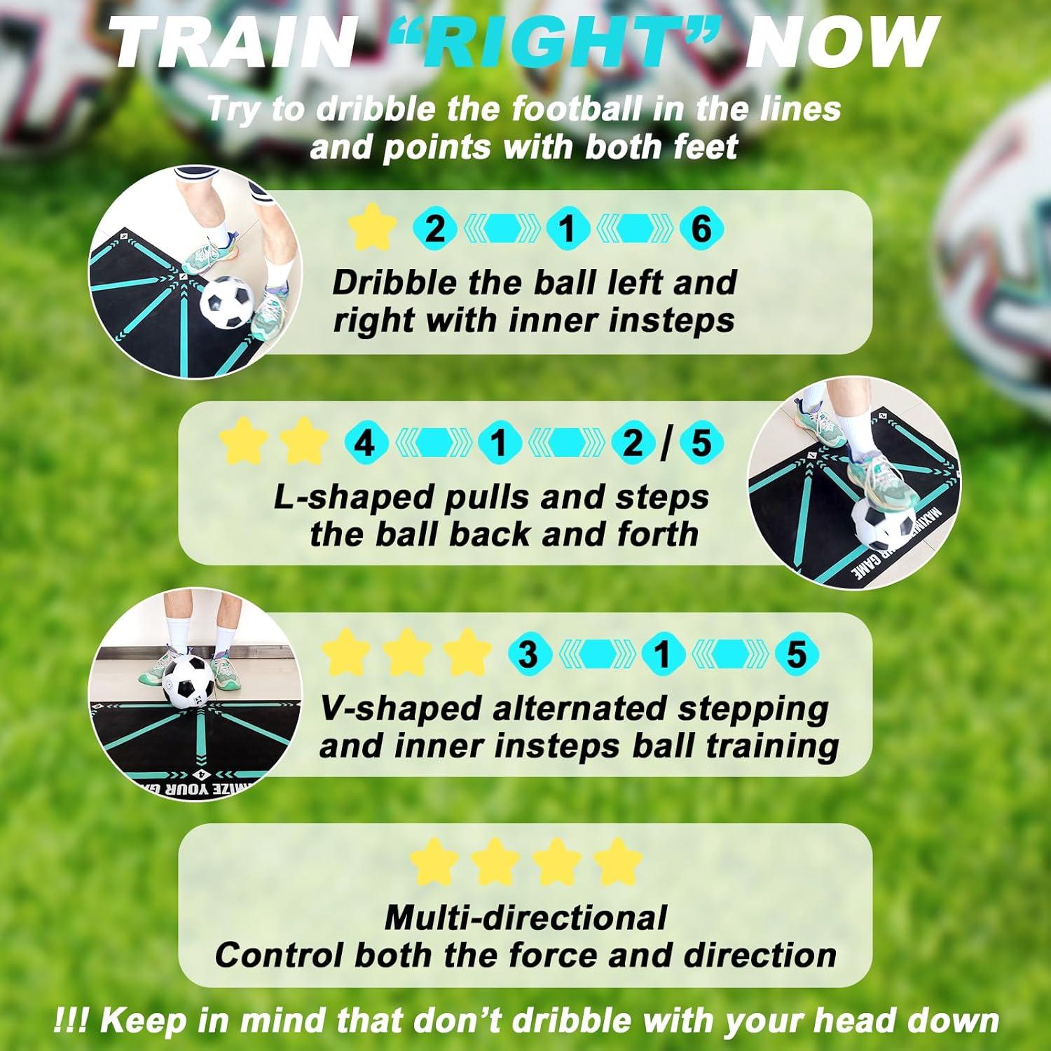 Alfombrilla de Entrenamiento de Fútbol Doskona 89.9x60 cm