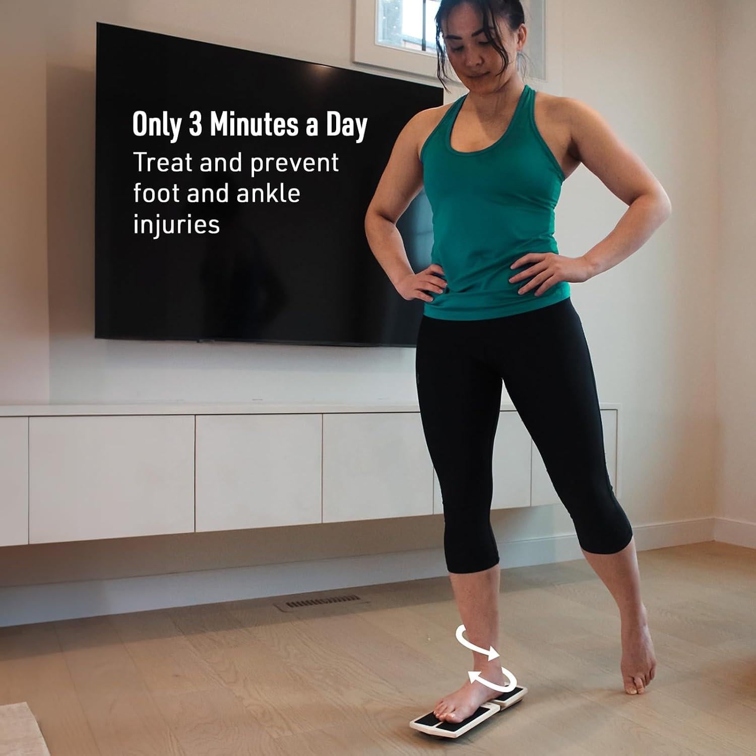 Tabla de Equilibrio de Una Pierna SIDEKICK AxisBoard - Rehabilitación de Tobillo y Pie