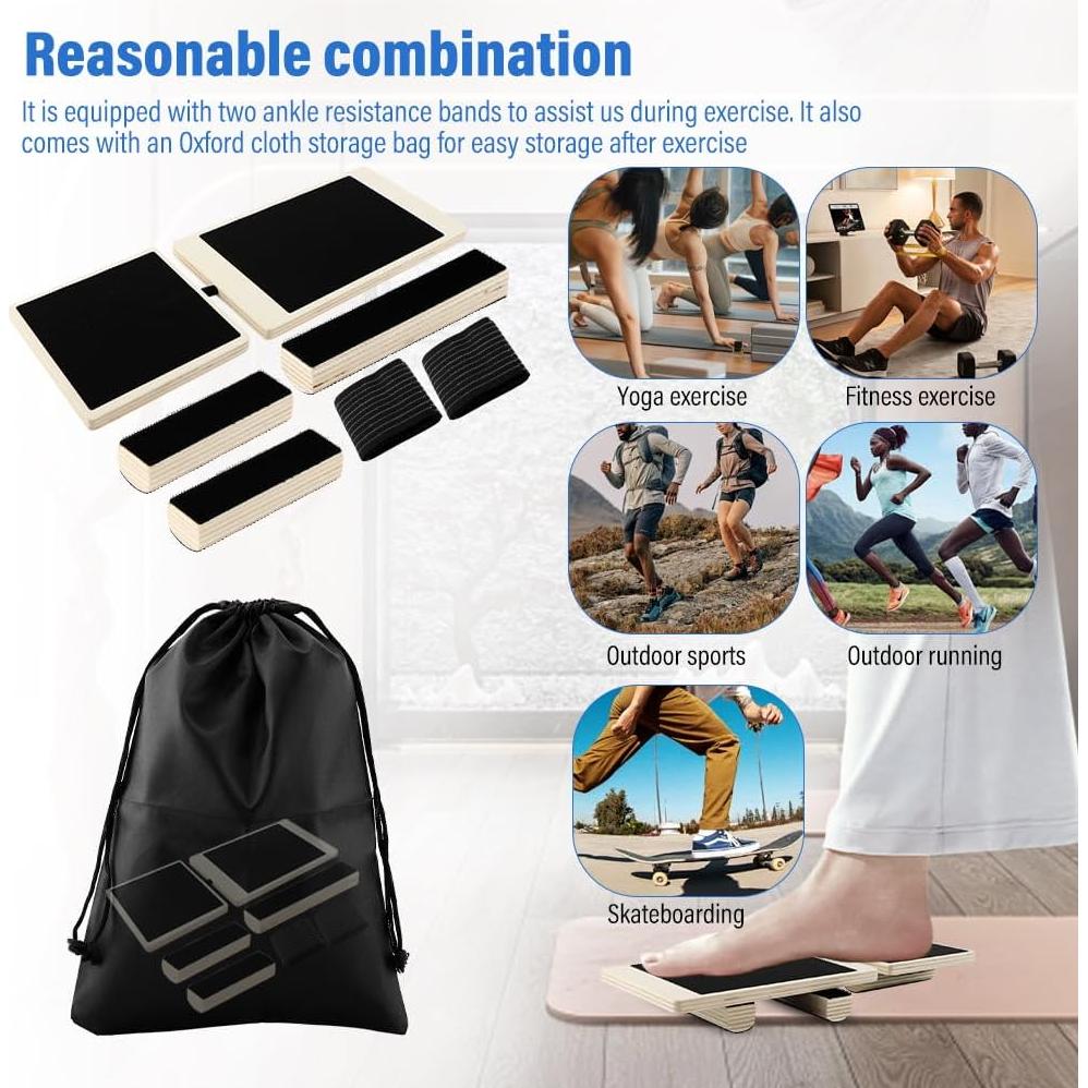 Tabla de Equilibrio Antideslizante Zenquark para Tobillo