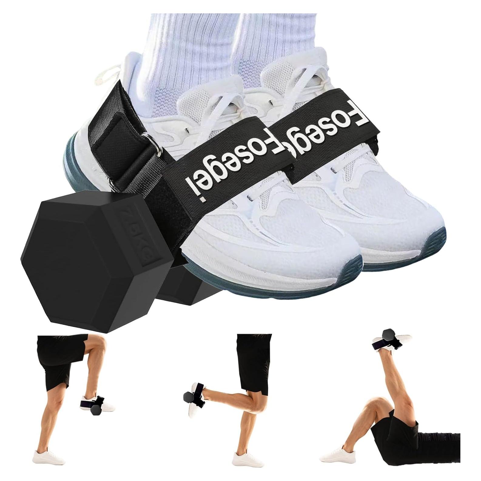 Accesorio de Pie para Mancuernas Fosegei Ajustable Negro