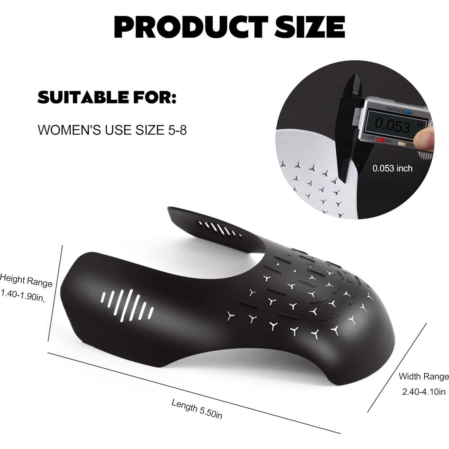 4 Pares de Protectores Anticrease TUPEED para Zapatos Femeninos