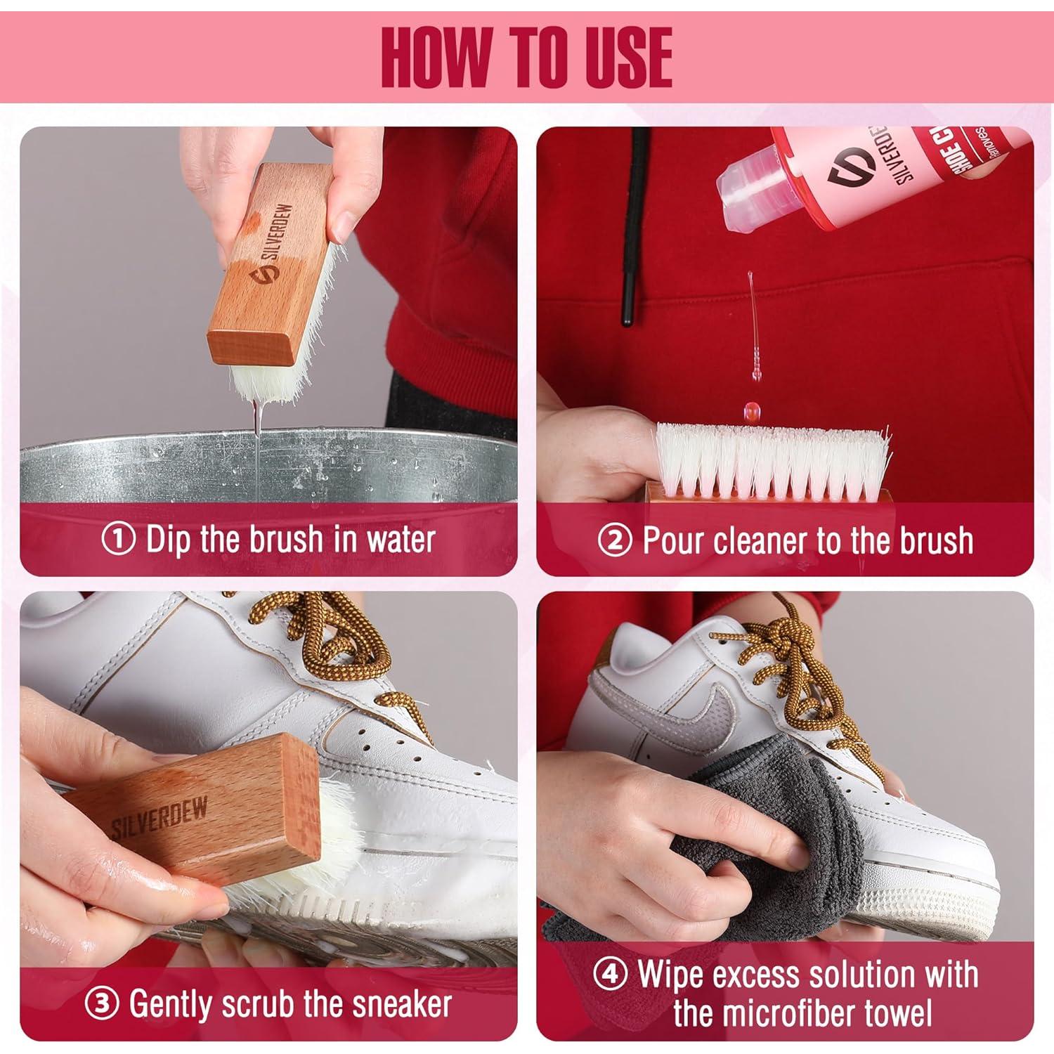 Kit de limpieza de zapatos 4 piezas Hangzhou - 2 botellas 240ml