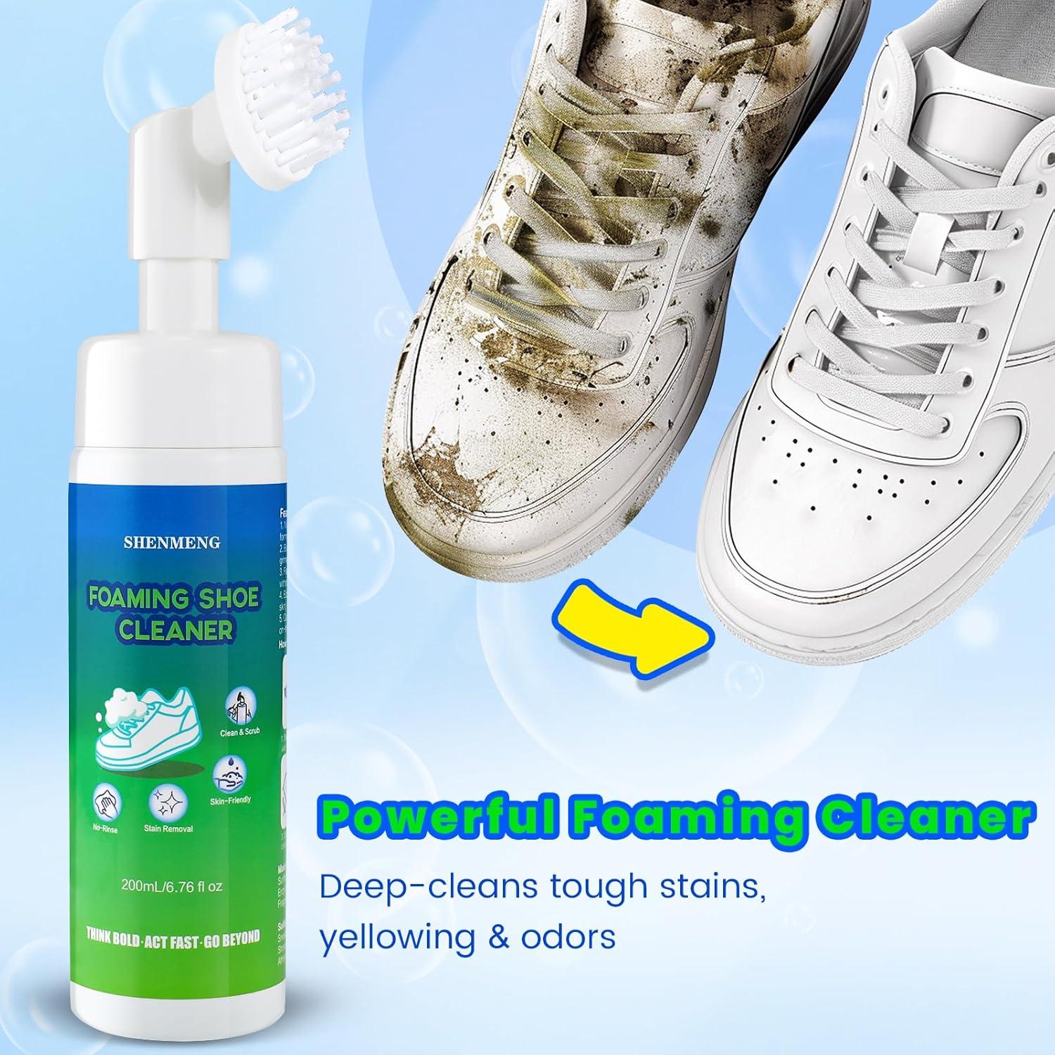 Kit Limpiador de Zapatos SHENMENG 191 g Espuma Sin Agua