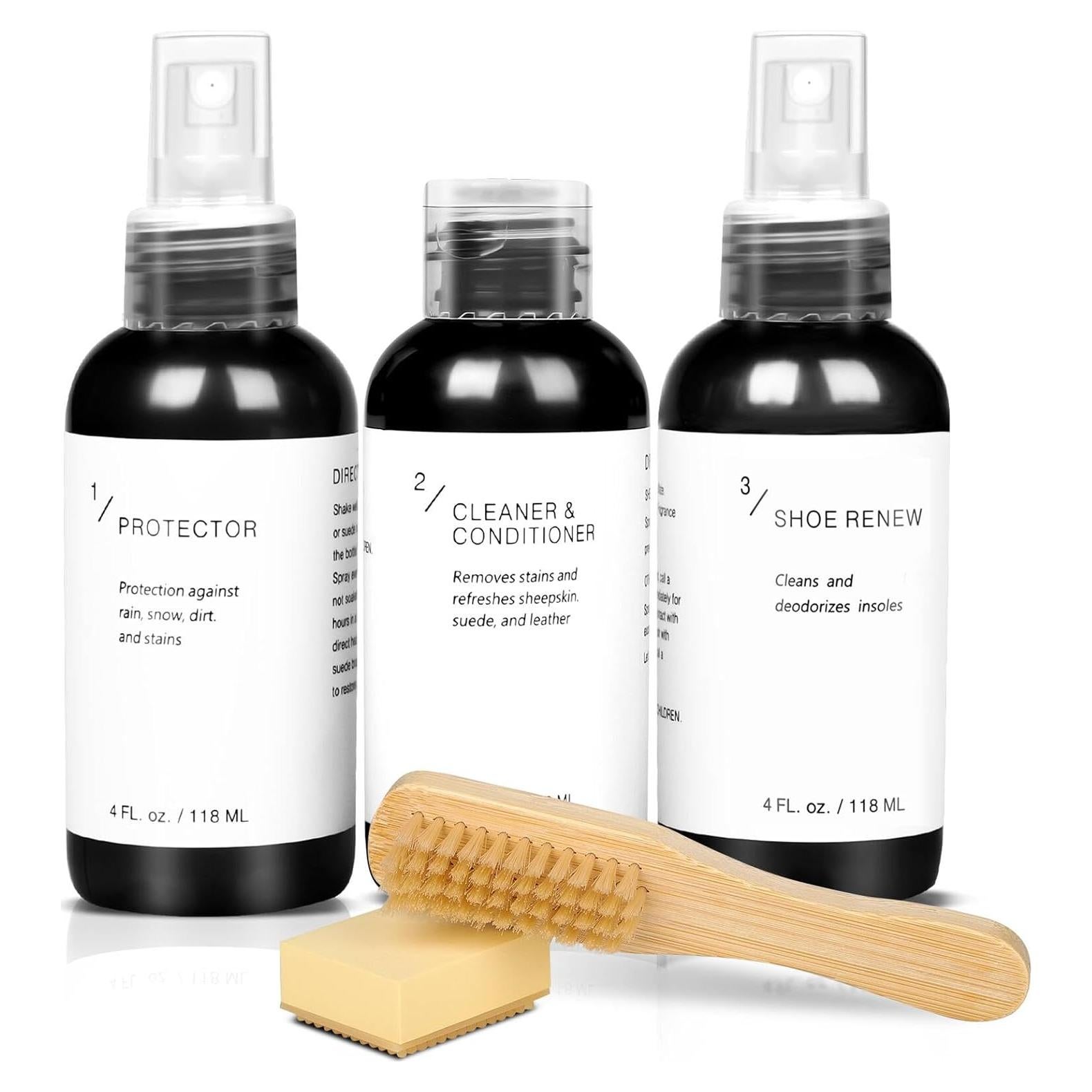 Kit de limpieza de zapatos HLYK001 con cepillo y acondicionador