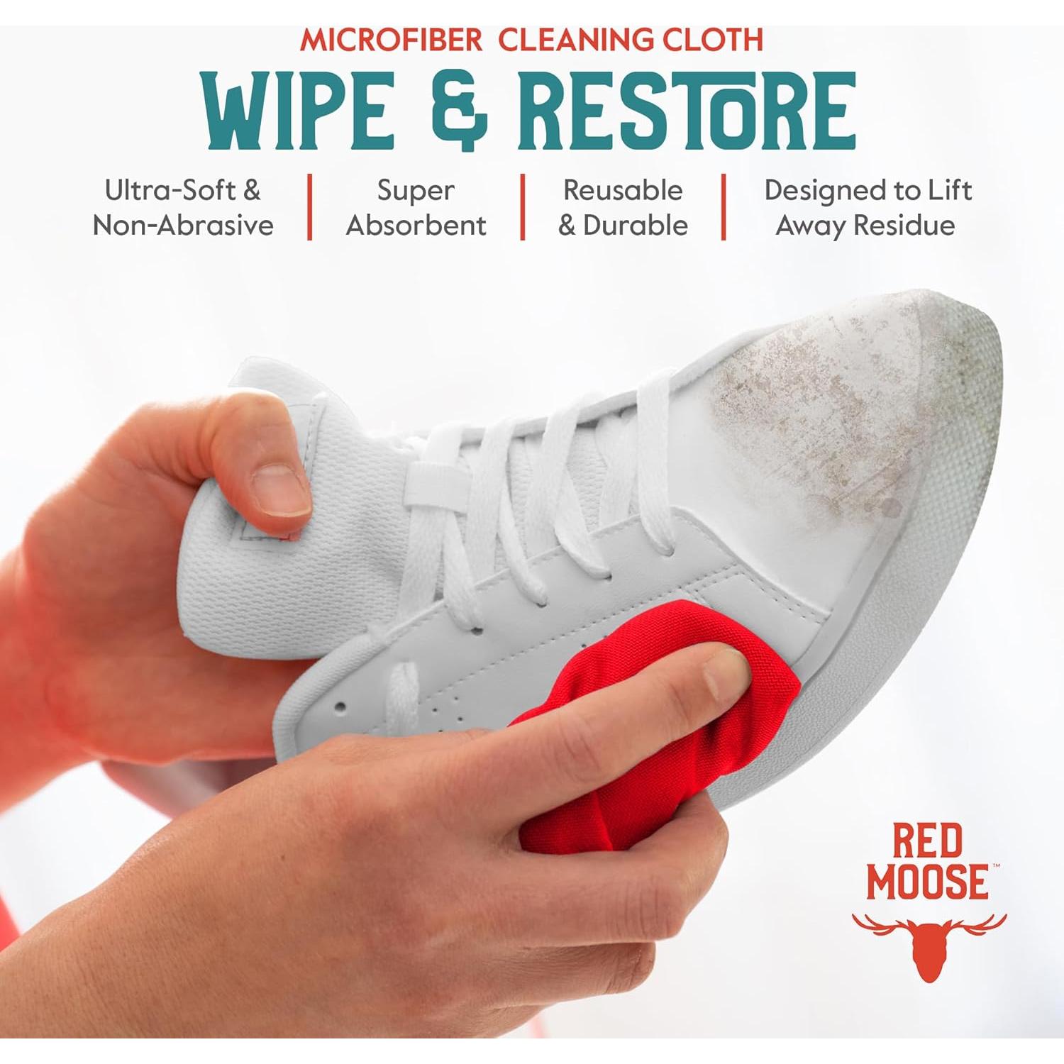 Kit de Limpieza de Zapatos Red Moose - 3 Piezas, Acondicionador y Limpiador