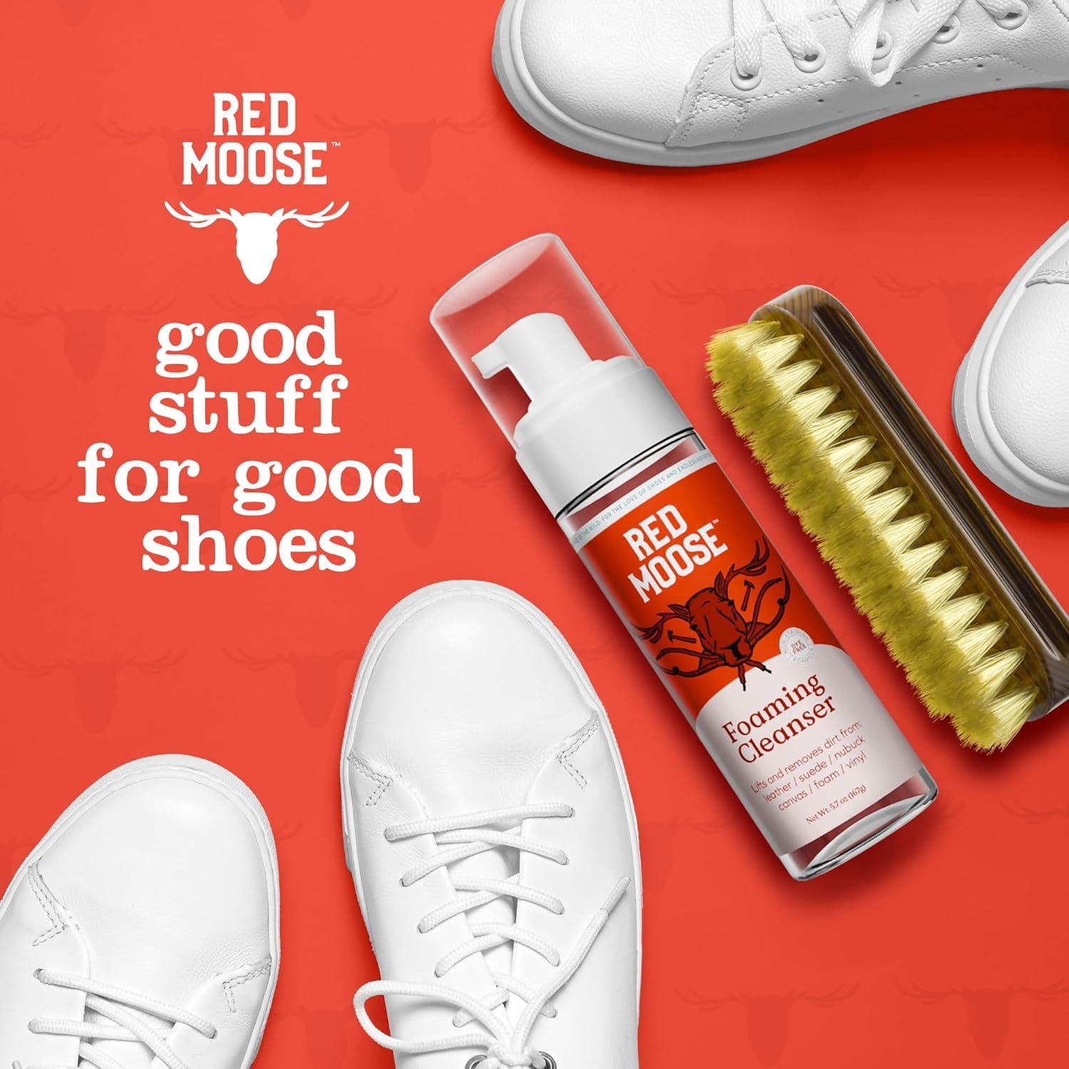 Kit de Limpieza de Zapatos Red Moose - 3 Piezas, Acondicionador y Limpiador