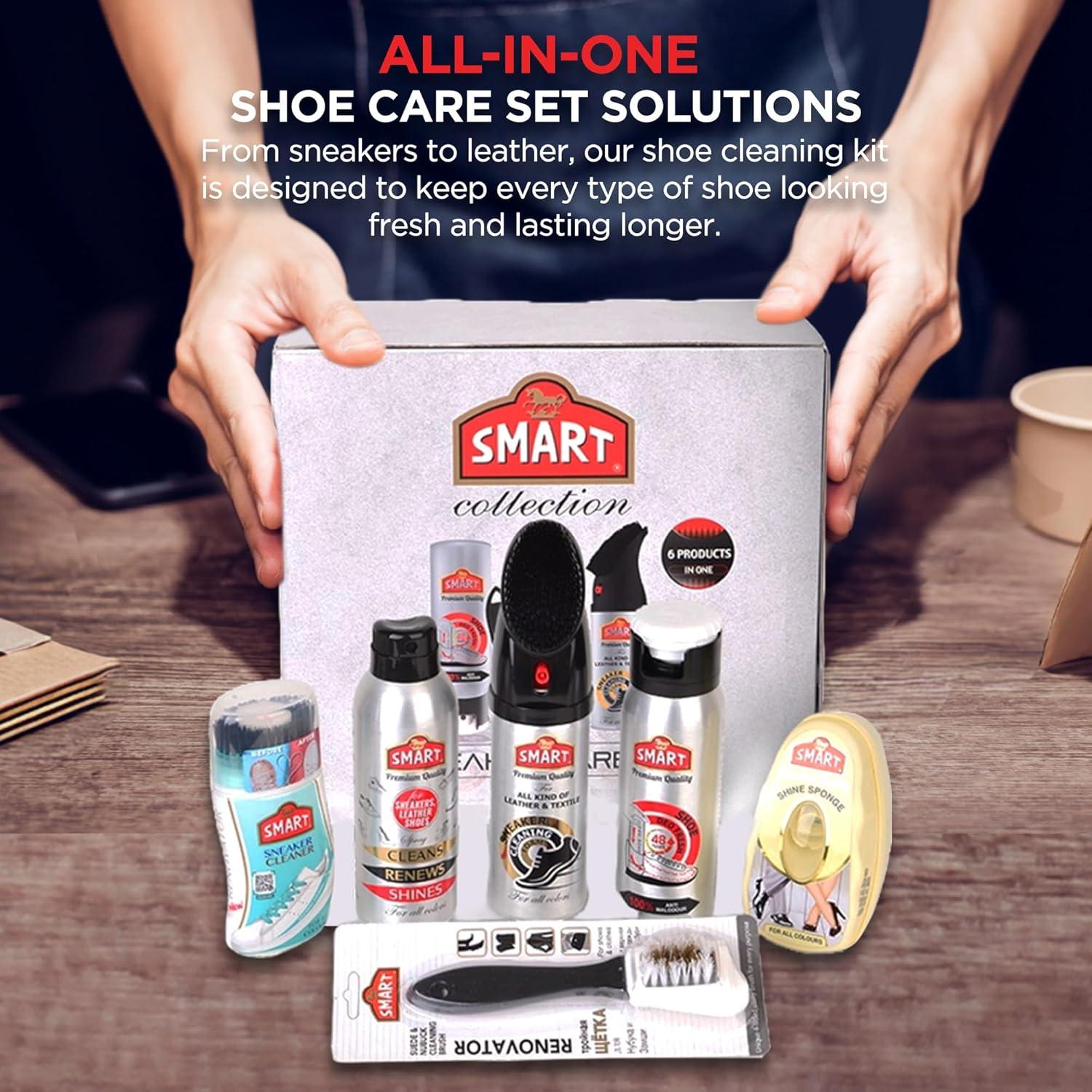 Kit de Cuidado de Zapatos 6 en 1 - Limpiador y Desodorante