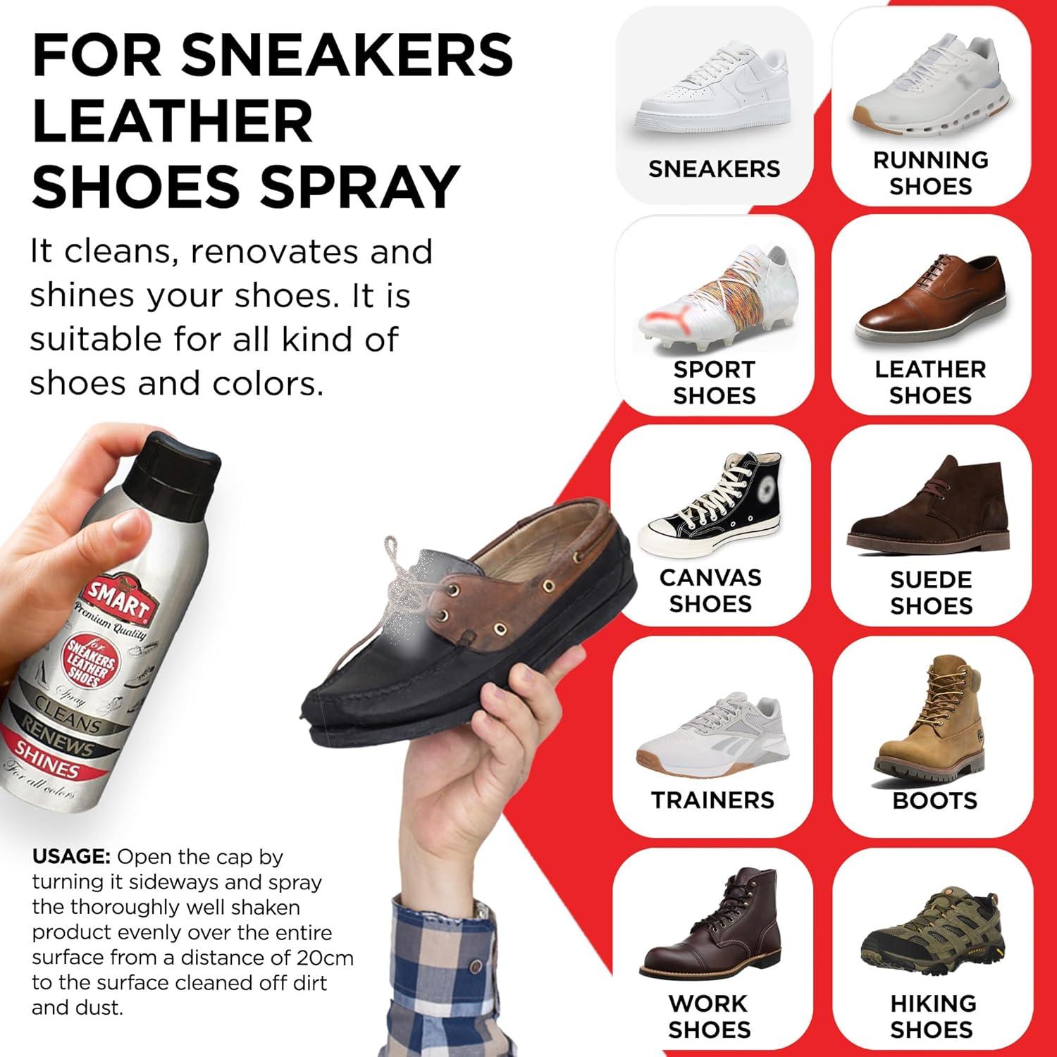 Kit de Cuidado de Zapatos 6 en 1 - Limpiador y Desodorante