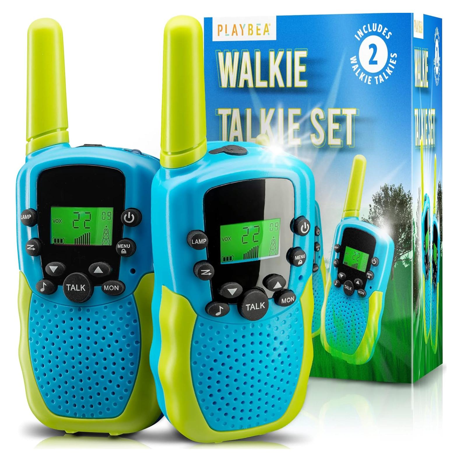 Walkie Talkies para Niños PLAYBEA - 22 Canales, 4.83 km