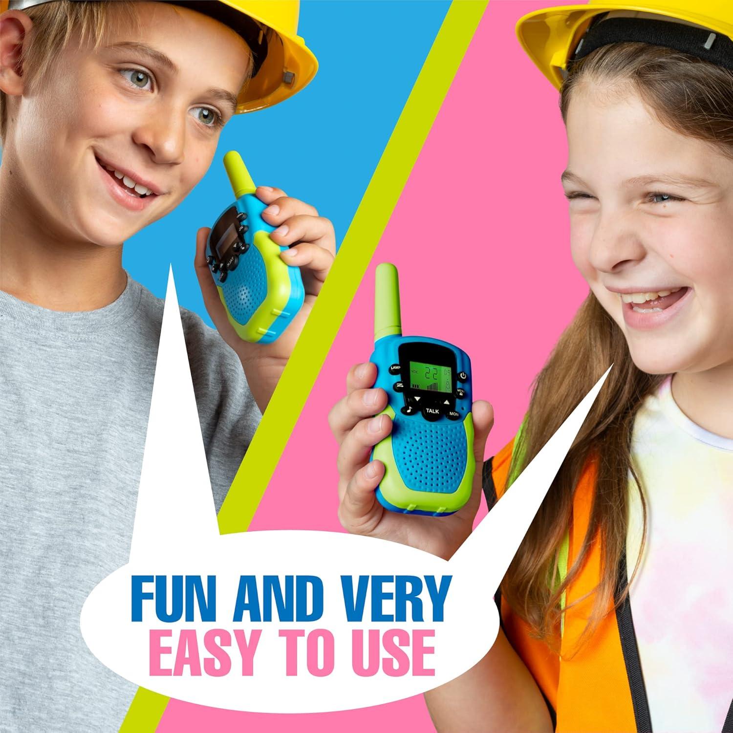 Walkie Talkies para Niños PLAYBEA - 22 Canales, 4.83 km