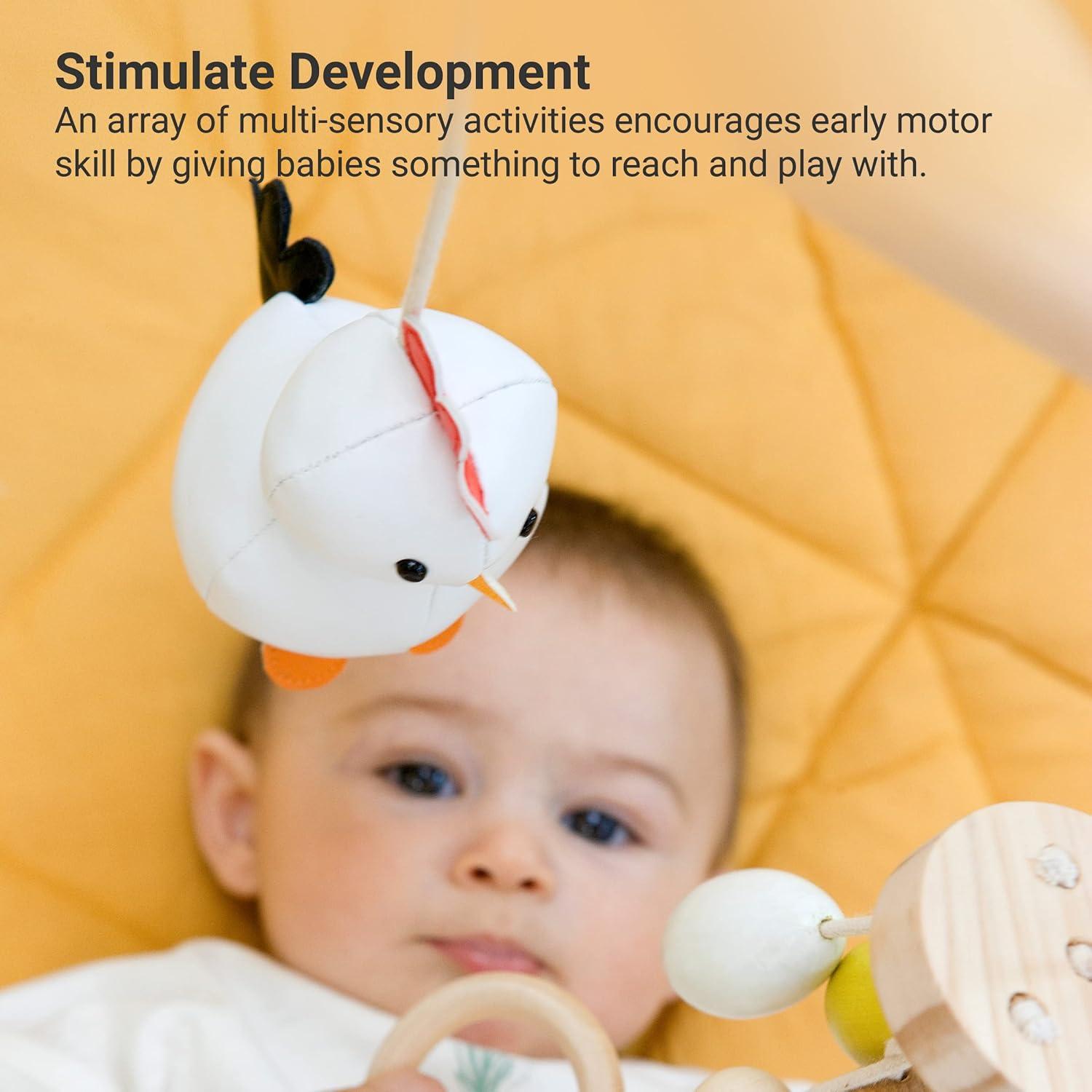 Gimnasio de Actividad de Madera Pequeños Grandes Amigos Granja - 66x48 cm