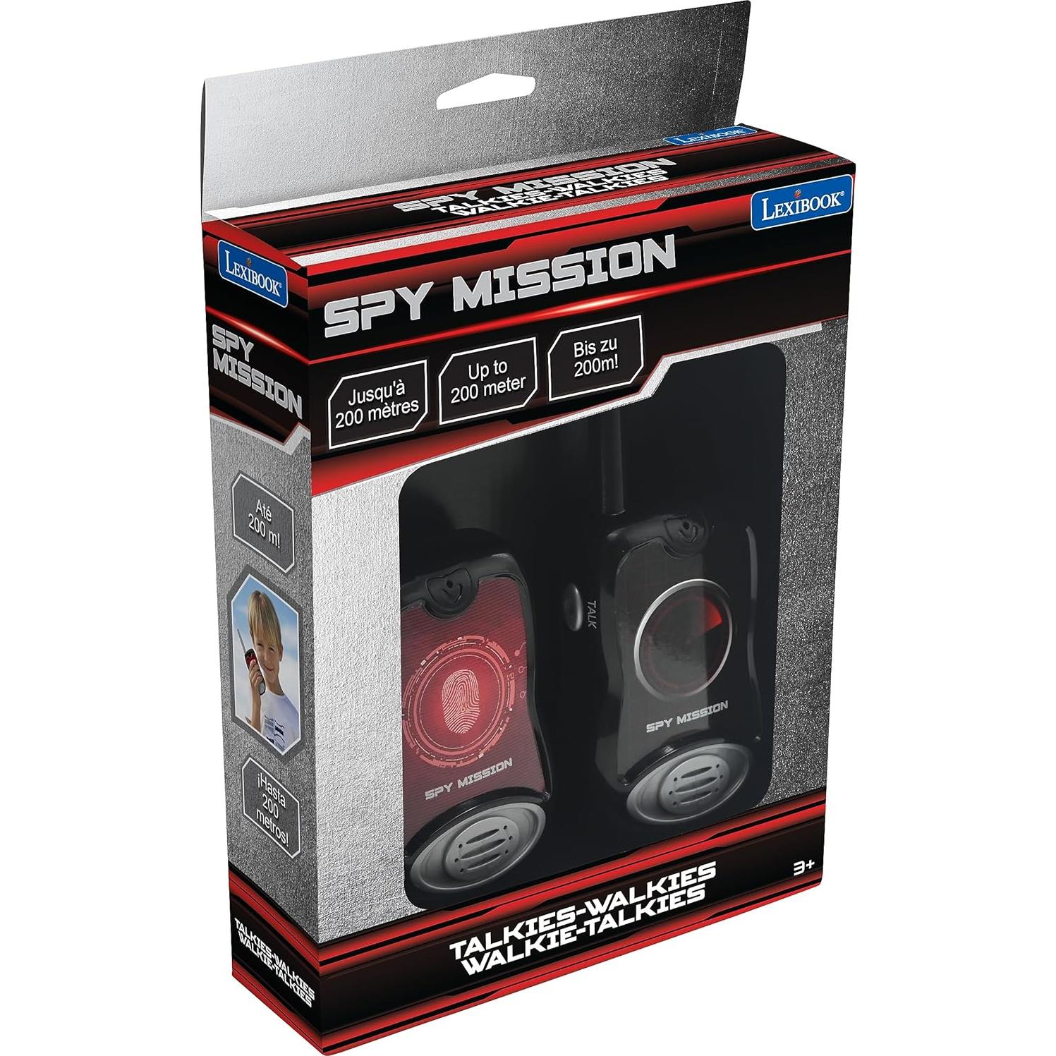 Walkie Talkies Lexibook Misión Espía 200m 2 Canales Niños