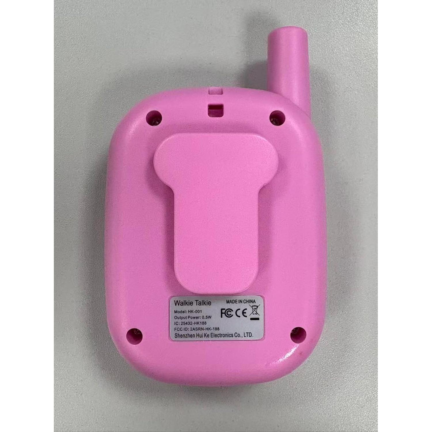 Walkie Talkies para Niños BUKEWIT 2Pack Rosa Azul 304.8m