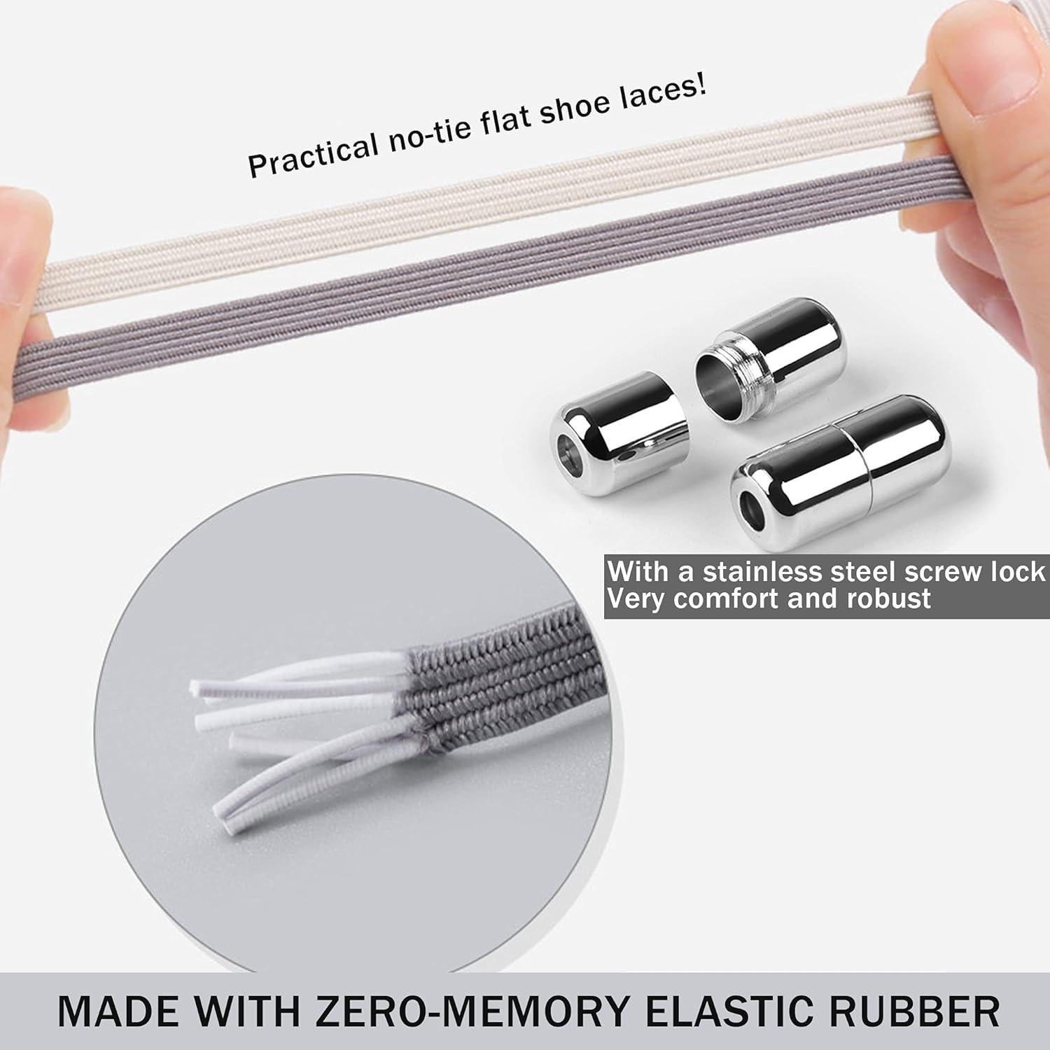 Cordoneras Elásticas Sin Nudos Anan520 para Adultos y Niños