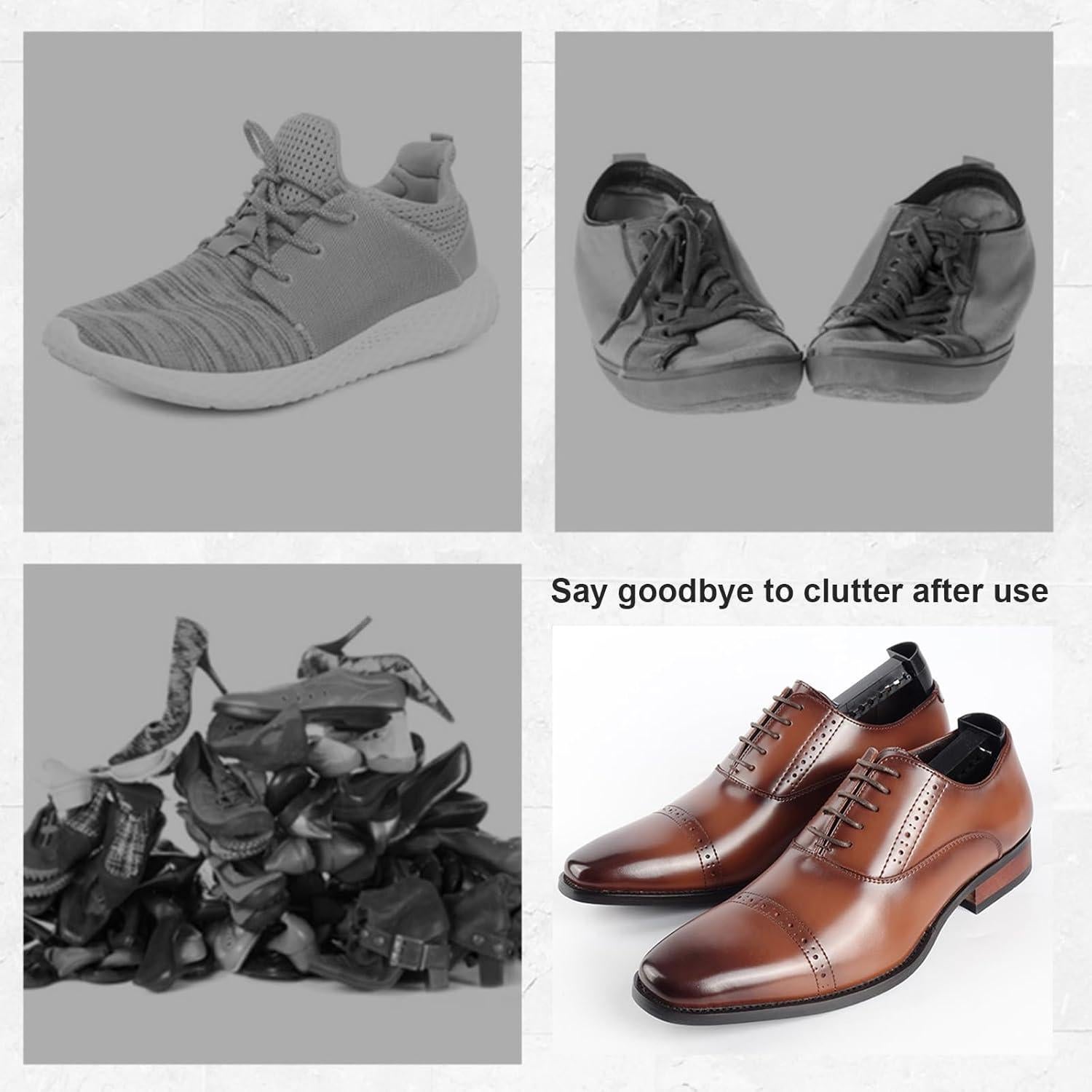 Estiradores de Zapatos de Plástico YINUO - 7 Pares Ajustables