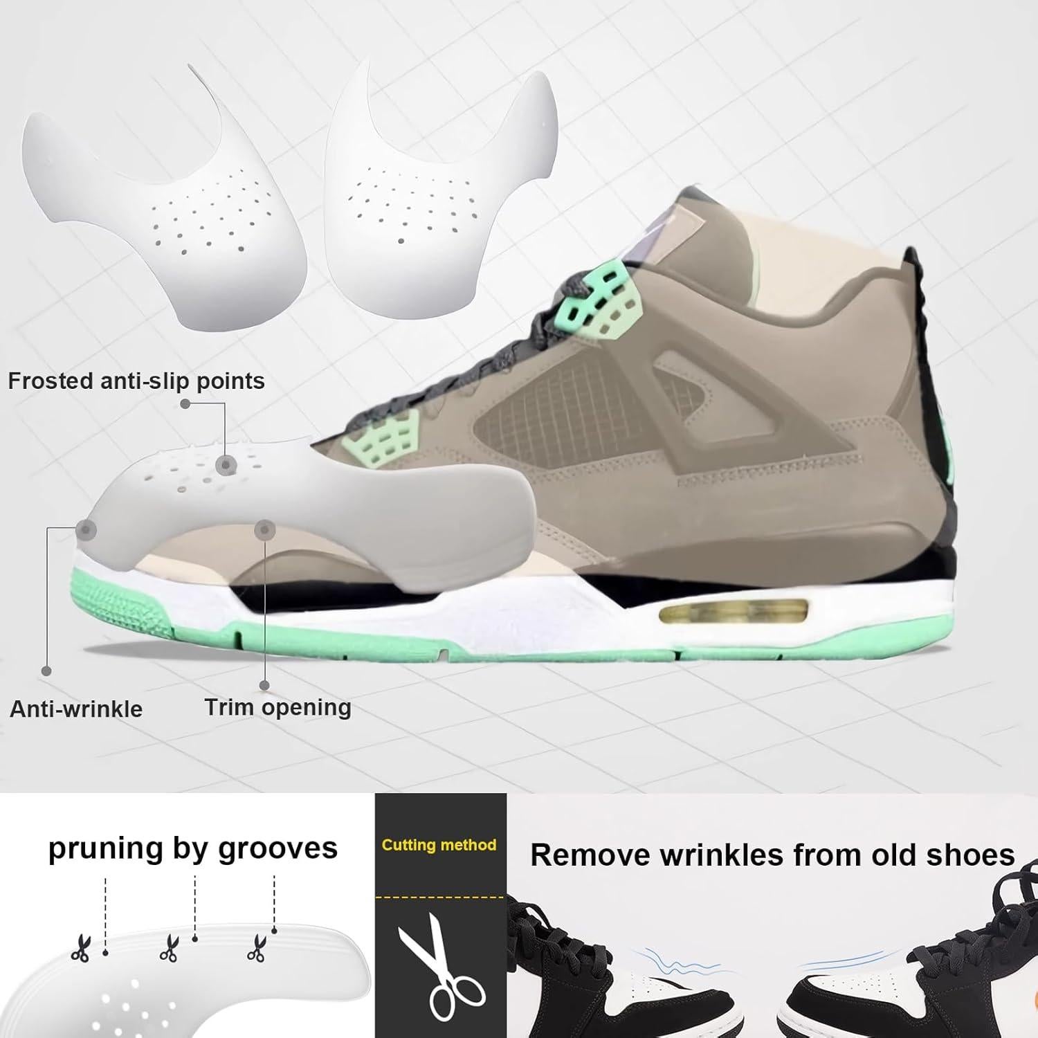 Estiradores de Zapatos de Plástico YINUO - 7 Pares Ajustables