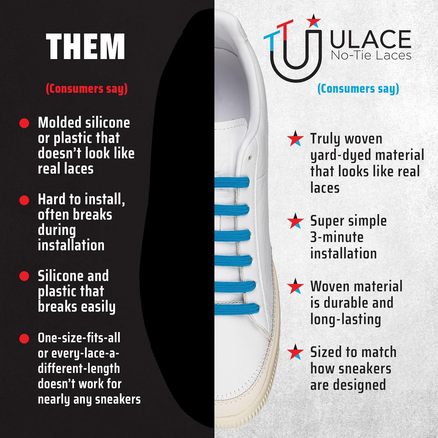 Cintas Elásticas Sin Nudos uLace Clásico - 14 Unidades