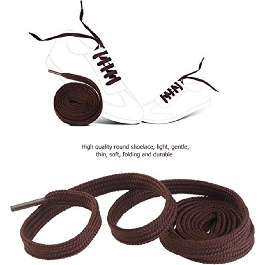 12 Pares de Cintas Planas para Calzado Omlopp 125cm Colores Variados