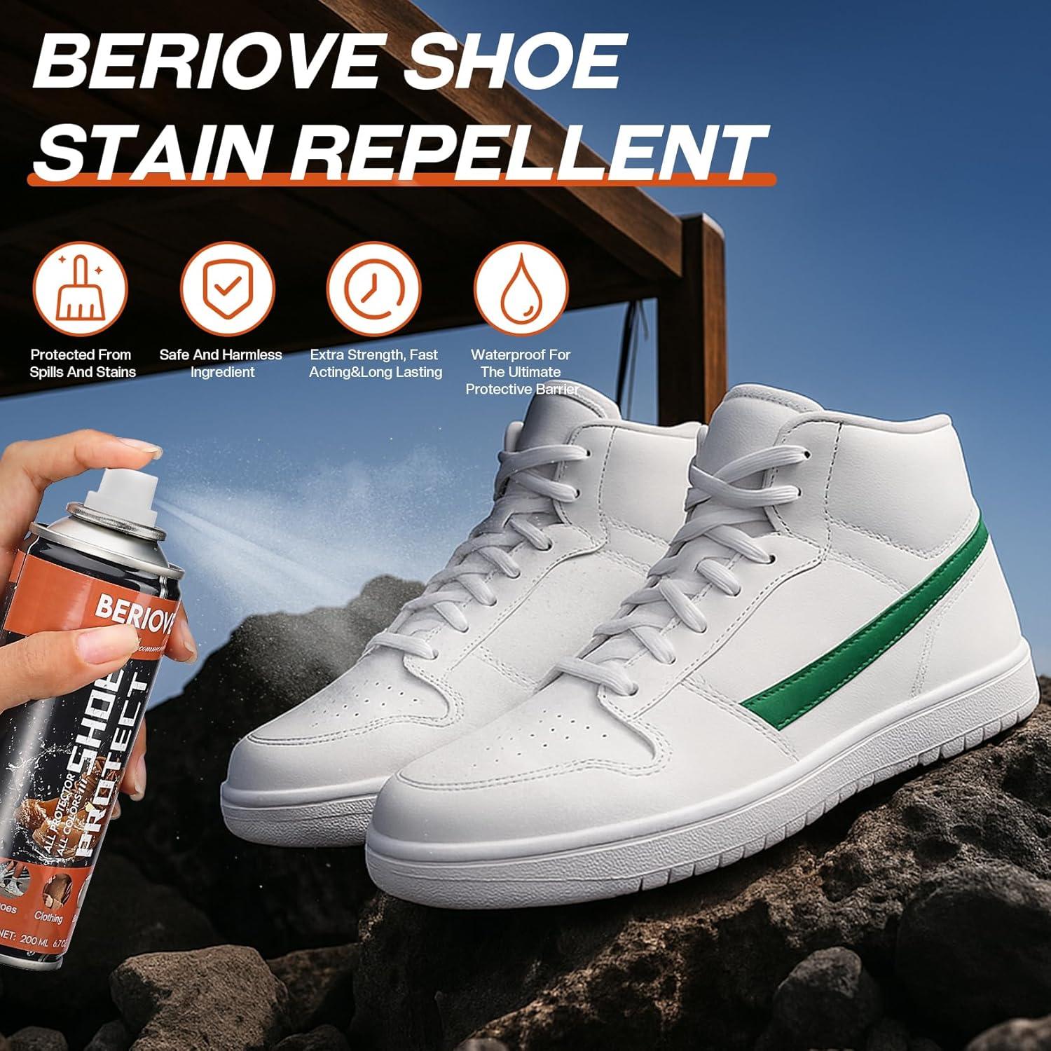 Spray Protector de Zapatos BERIOVE - Impermeabilizante 191 g