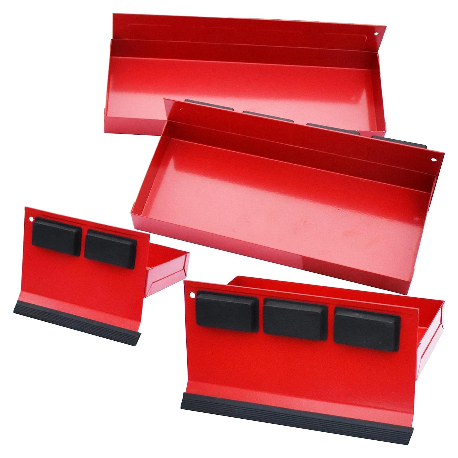 Juego de estantes magnéticos Prima Causa - 4 bandejas rojas