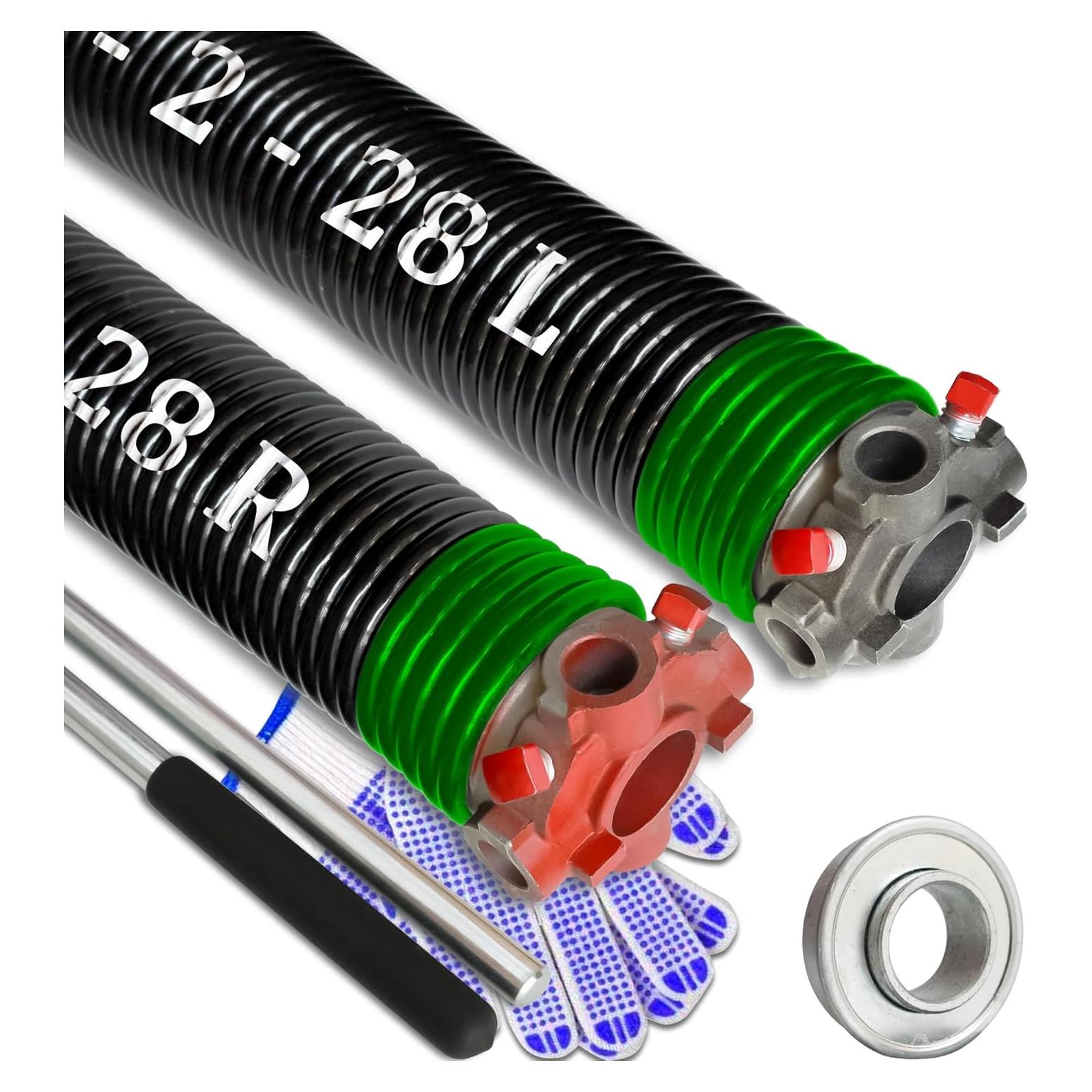 Juego de Resortes de Torsión YINKCO para Puerta de Garaje 71.12 cm