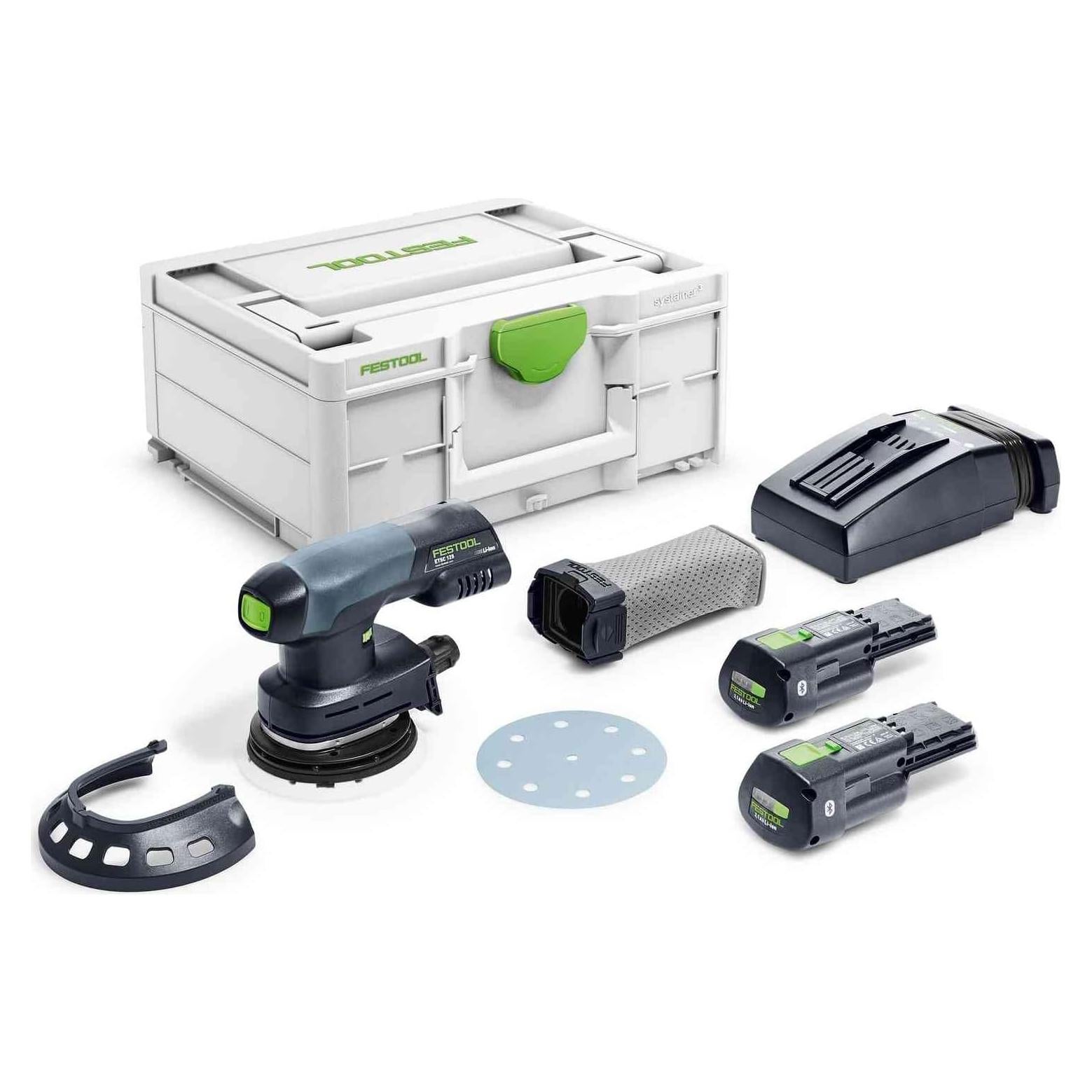 Lijadora Orbital Inalámbrica Festool ETSC 125 18V 3.0 Ah