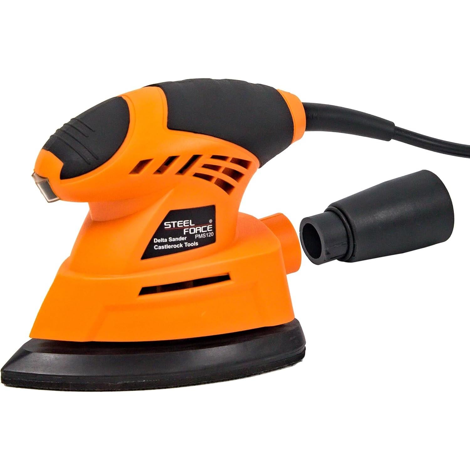 Lijadora Detalle Steel Force PMS120 12000 OPM con 20 Pzs Lija