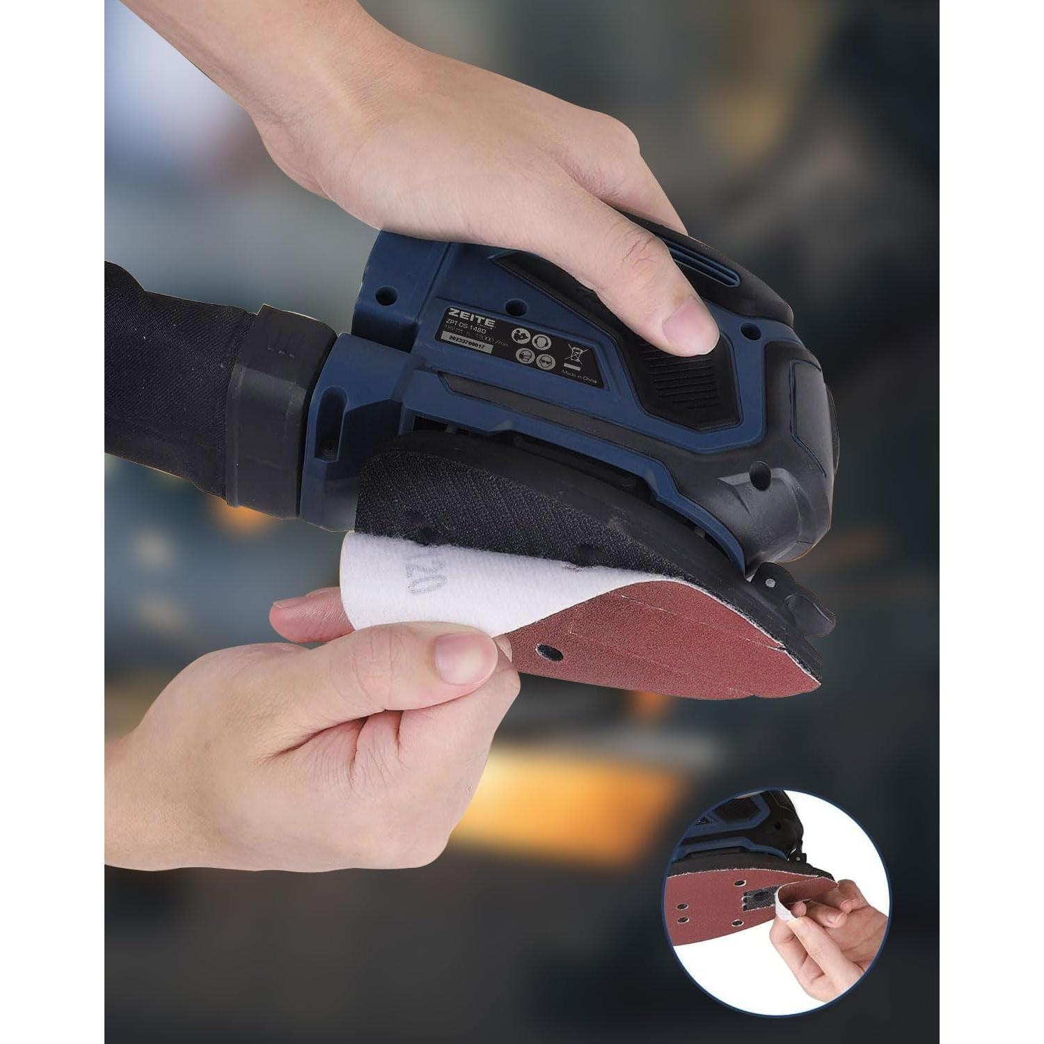 Lijadora Detallada Zeite 20V Inalámbrica 13000 OPM con Accesorios