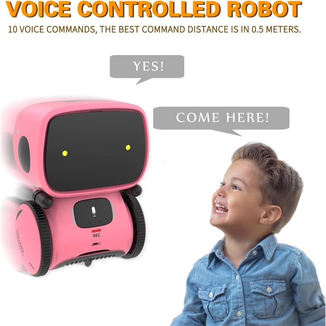 Robot Interactivo 98K Recargable para Niños 3+ con Sensor