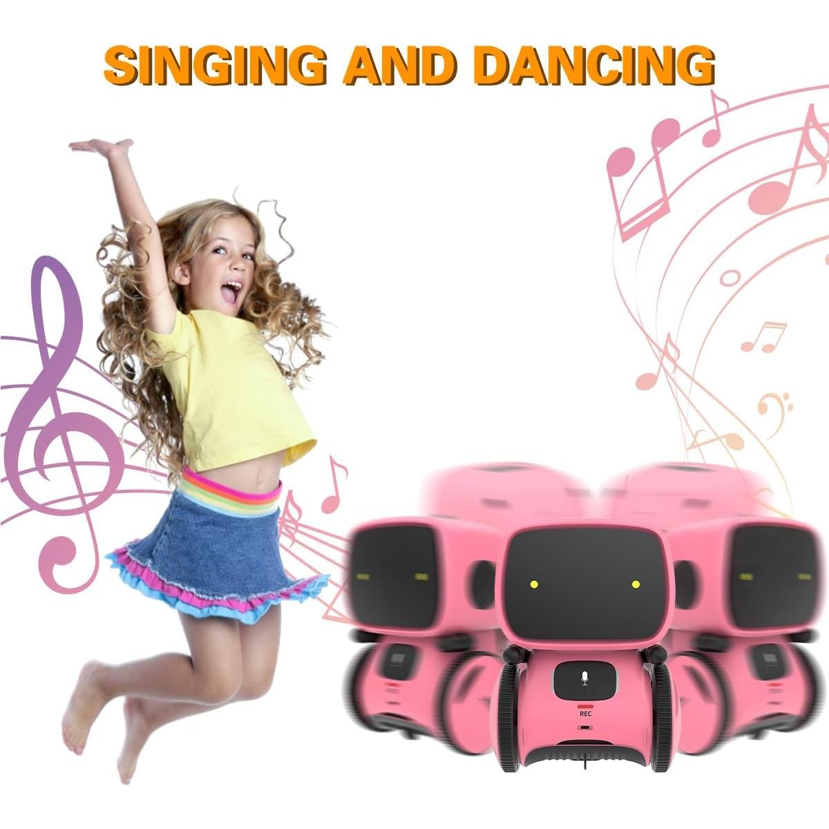 Robot Interactivo 98K Recargable para Niños 3+ con Sensor