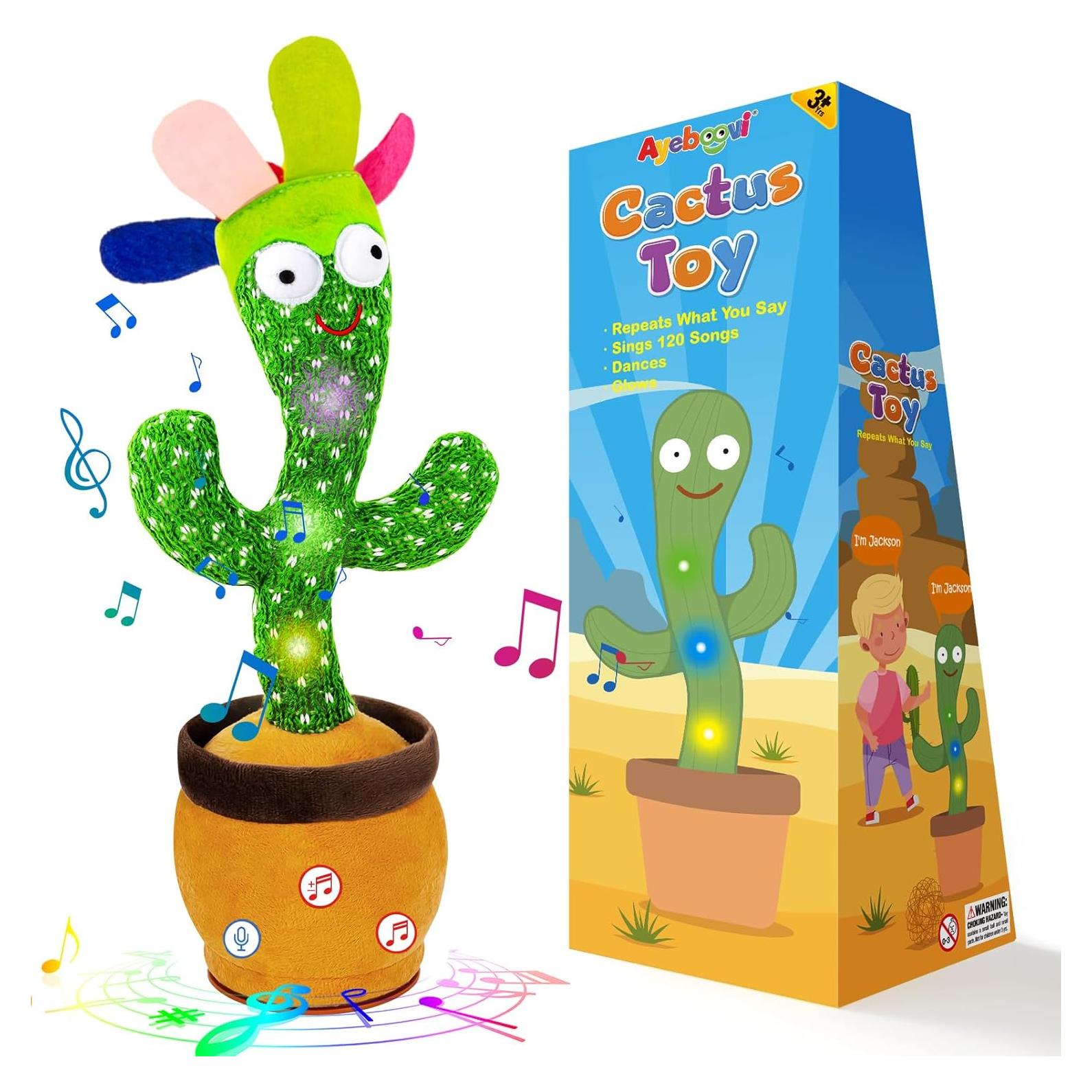 Juguete Cactus Hablante Ayeboovi 120 Canciones Interactivo
