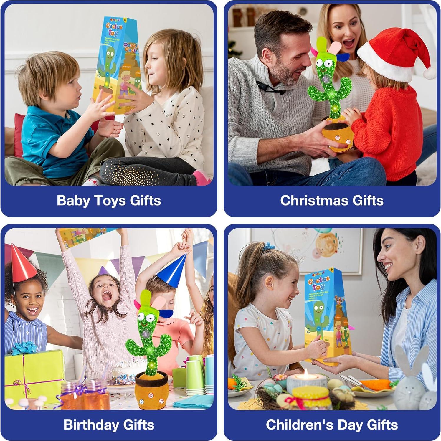 Juguete Cactus Hablante Ayeboovi 120 Canciones Interactivo