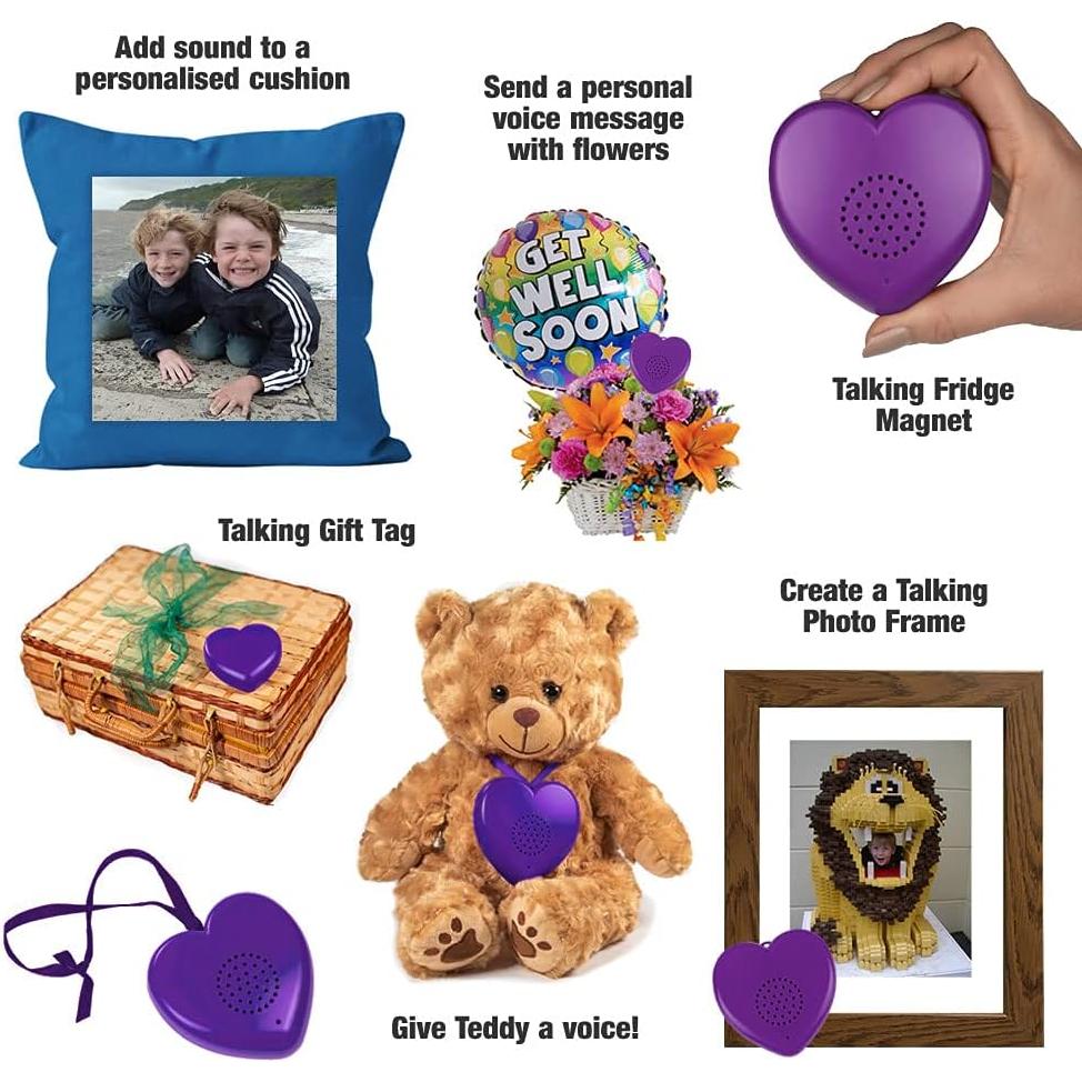 Módulo de Sonido Grabable Corazón Hablante 8MB Productos que Hablan