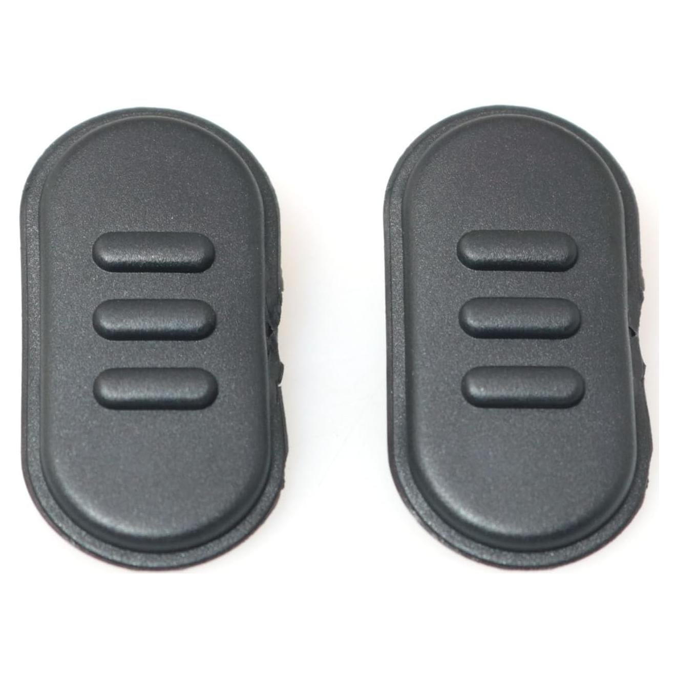 Botón PTT RLECS 2PCS para Walkie Talkie A10 A12 Negro