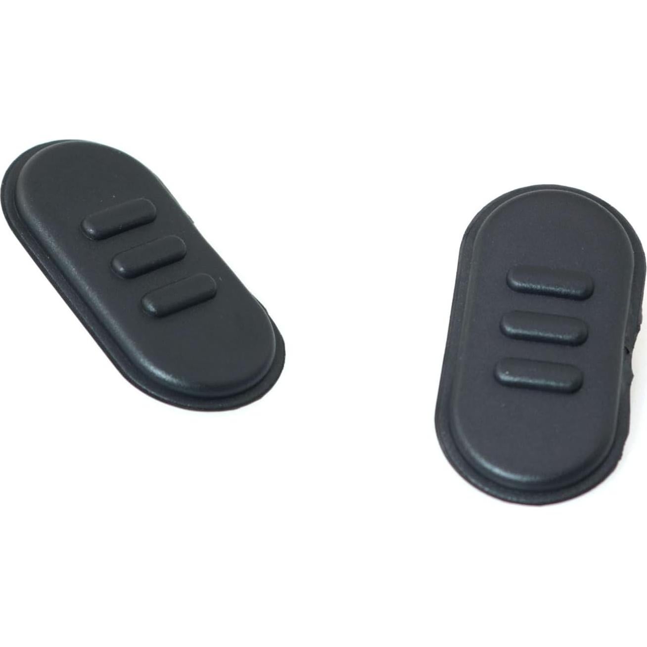 Botón PTT RLECS 2PCS para Walkie Talkie A10 A12 Negro