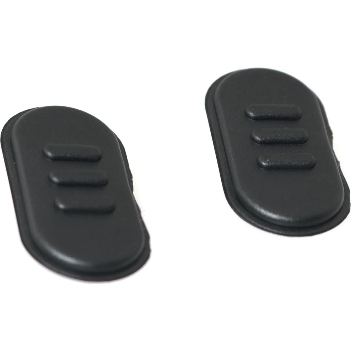 Botón PTT RLECS 2PCS para Walkie Talkie A10 A12 Negro