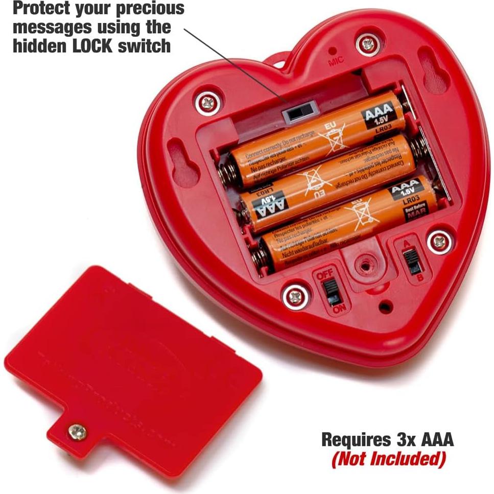 Grabador de Voz Corazón Hablante 2 Minutos - Rojo