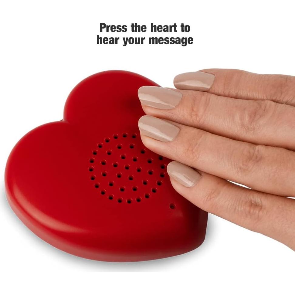 Grabador de Voz Corazón Hablante 2 Minutos - Rojo